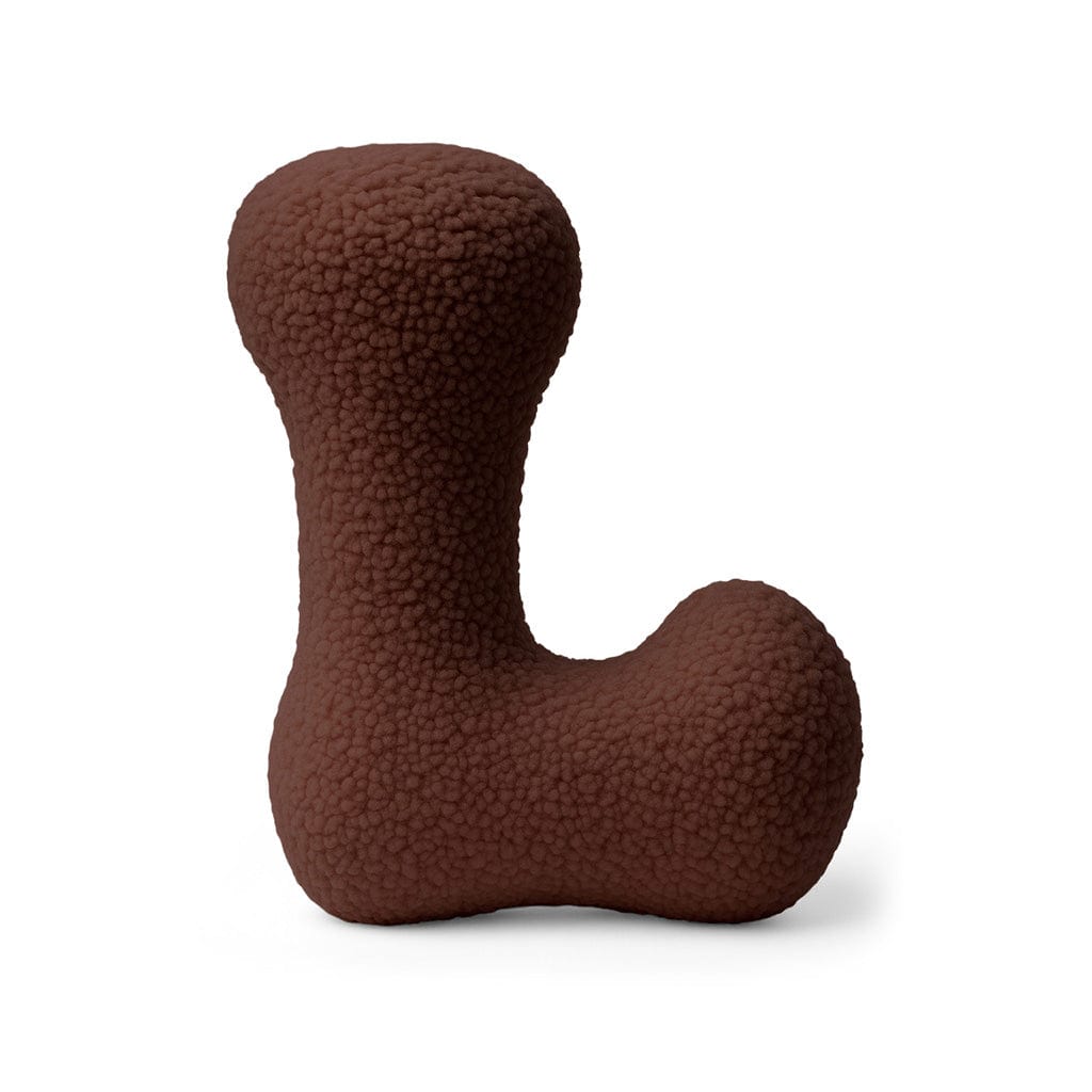 Meowbaby Poduszka Litera Alfabetu Ciemny Brąz | Bearly