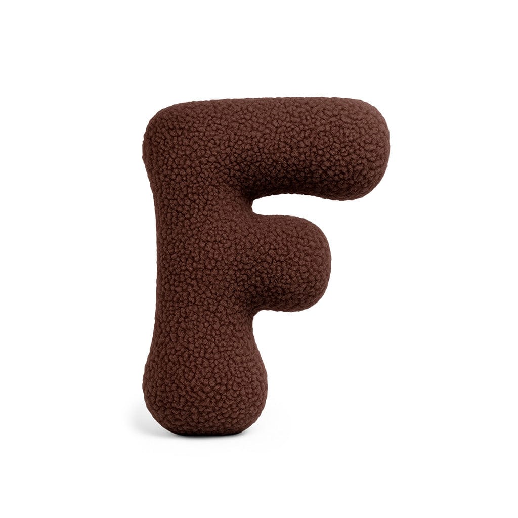 Meowbaby Poduszka Litera Alfabetu Ciemny Brąz | Bearly