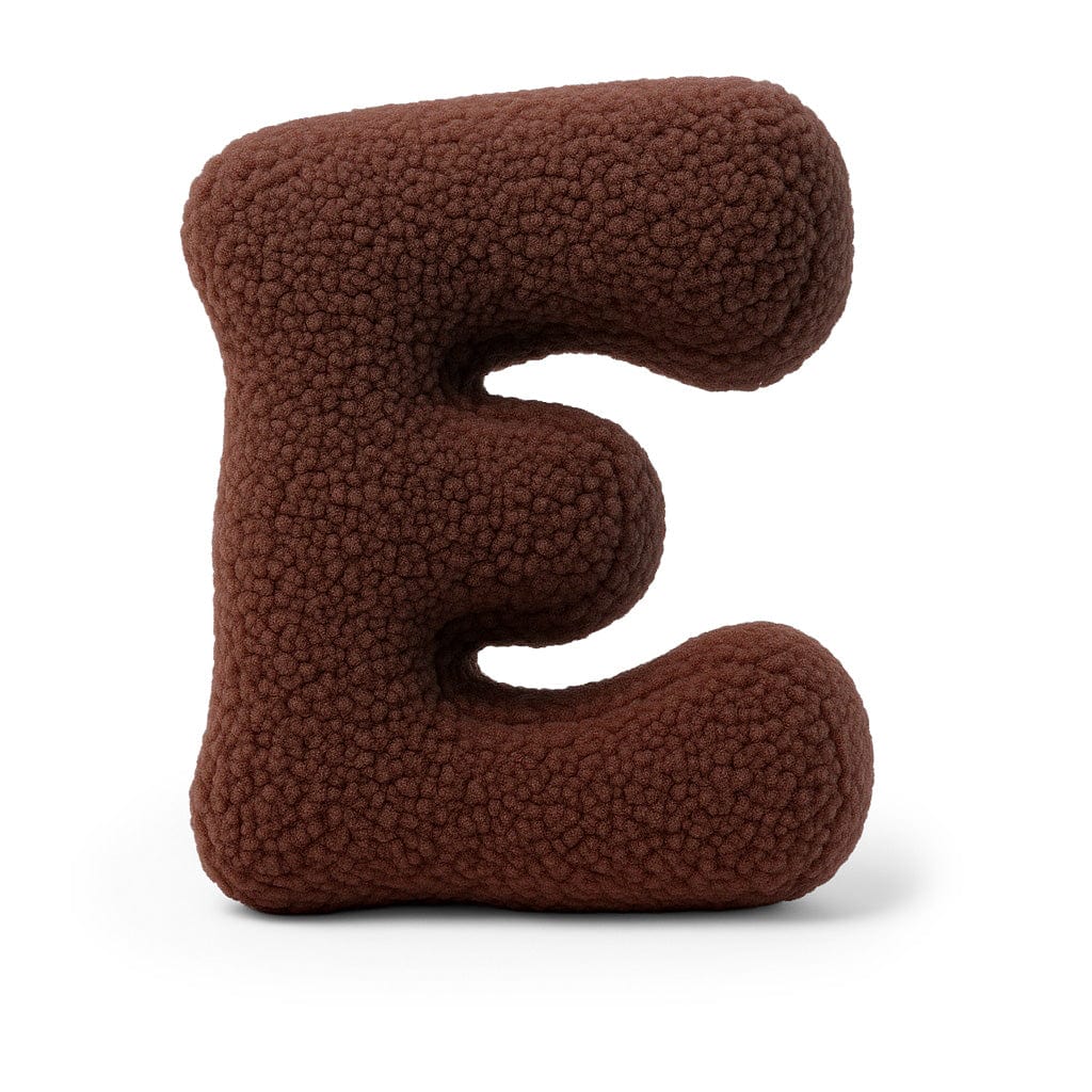 Meowbaby Poduszka Litera Alfabetu Ciemny Brąz | Bearly