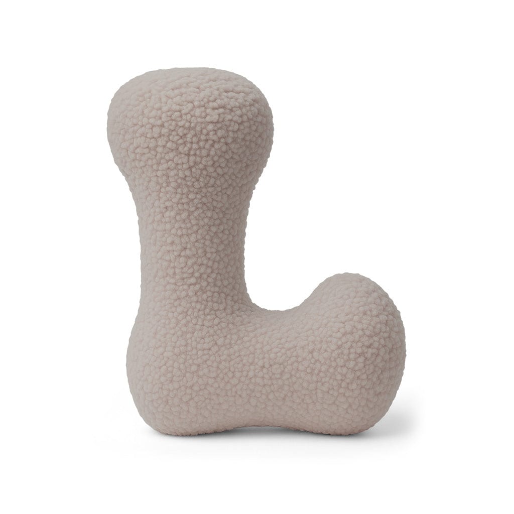 Meowbaby Poduszka Litera Alfabetu Jasnoszary | Bearly