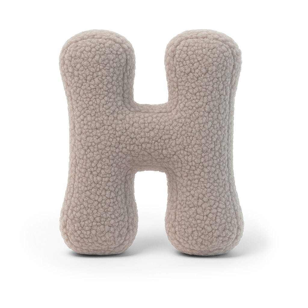 Meowbaby Poduszka Litera Alfabetu Jasnoszary | Bearly