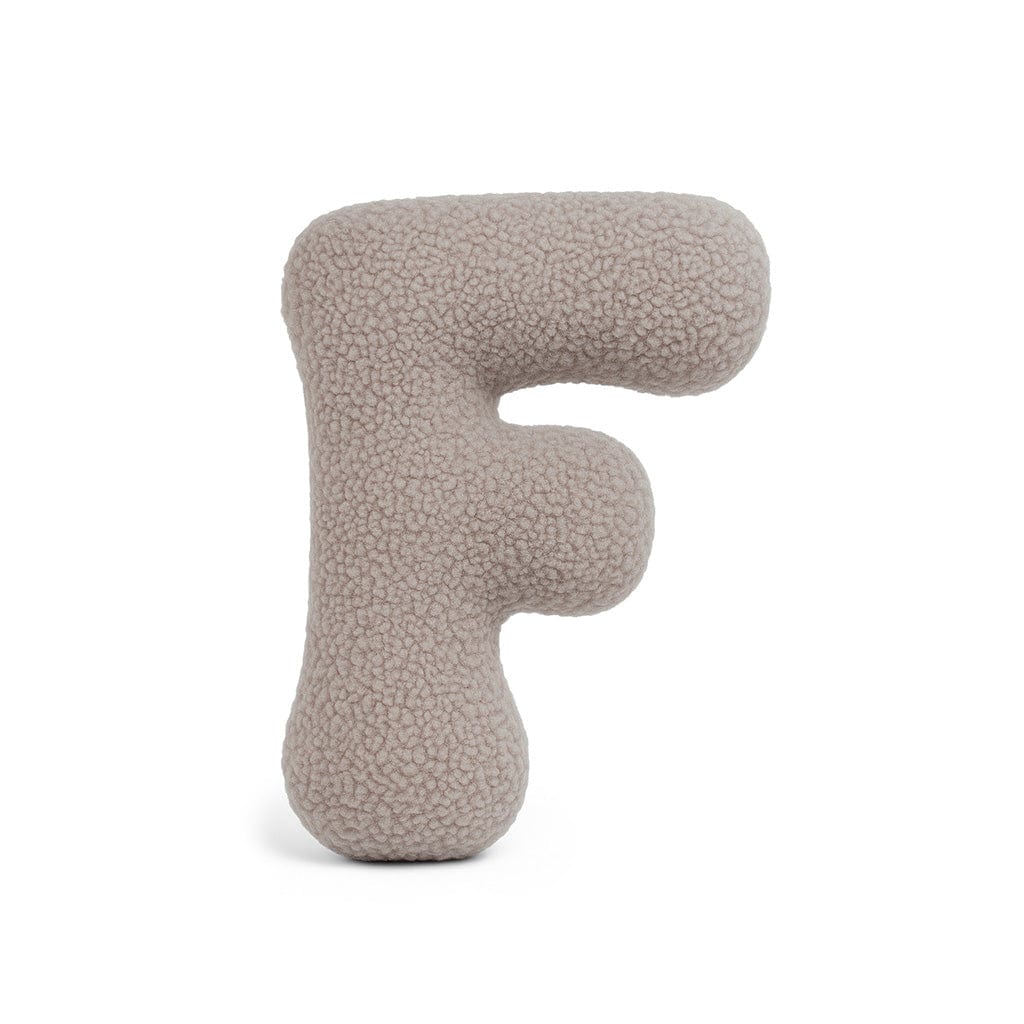 Meowbaby Poduszka Litera Alfabetu Jasnoszary | Bearly