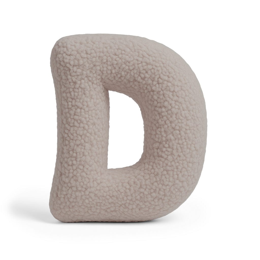 Meowbaby Poduszka Litera Alfabetu Jasnoszary | Bearly