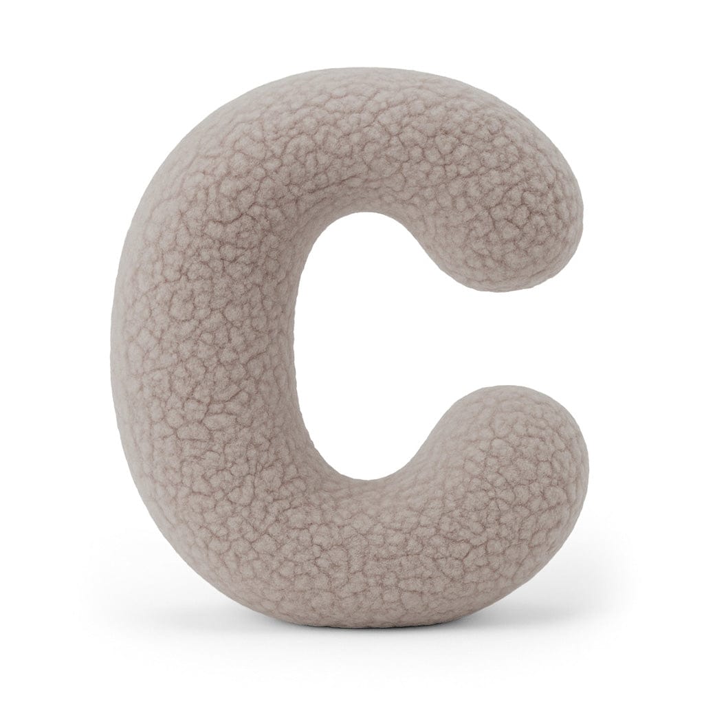 Meowbaby Poduszka Litera Alfabetu Jasnoszary | Bearly