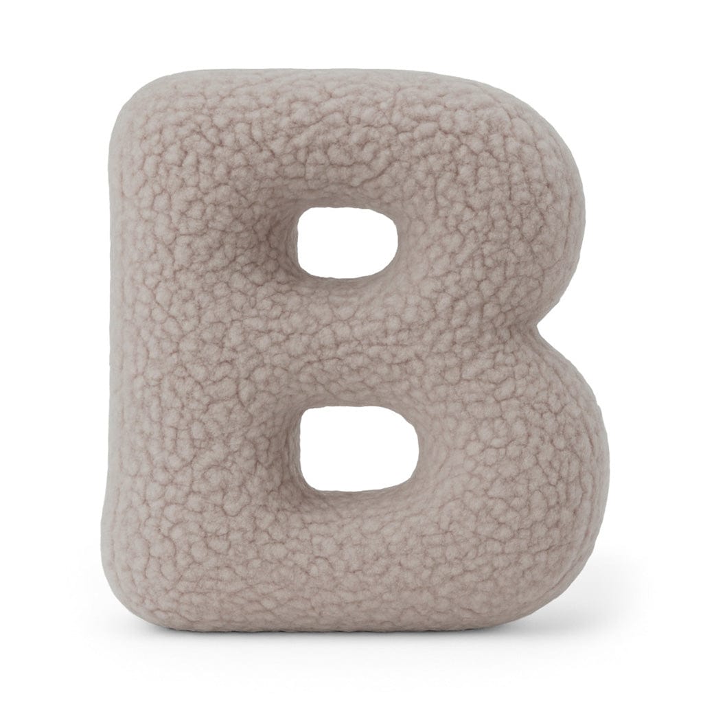 Meowbaby Poduszka Litera Alfabetu Jasnoszary | Bearly