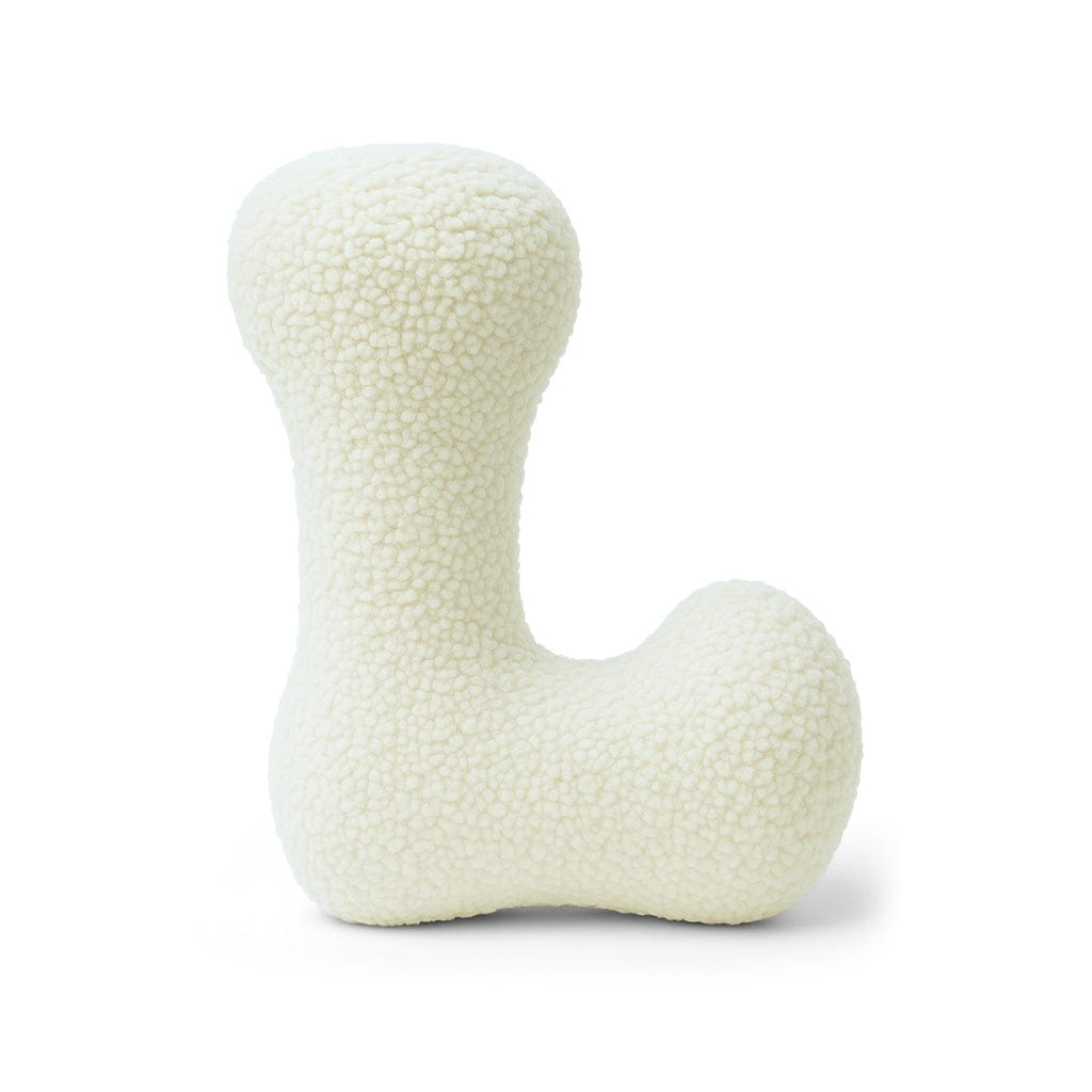 Meowbaby Poduszka Litera Alfabetu Kremowy | Bearly