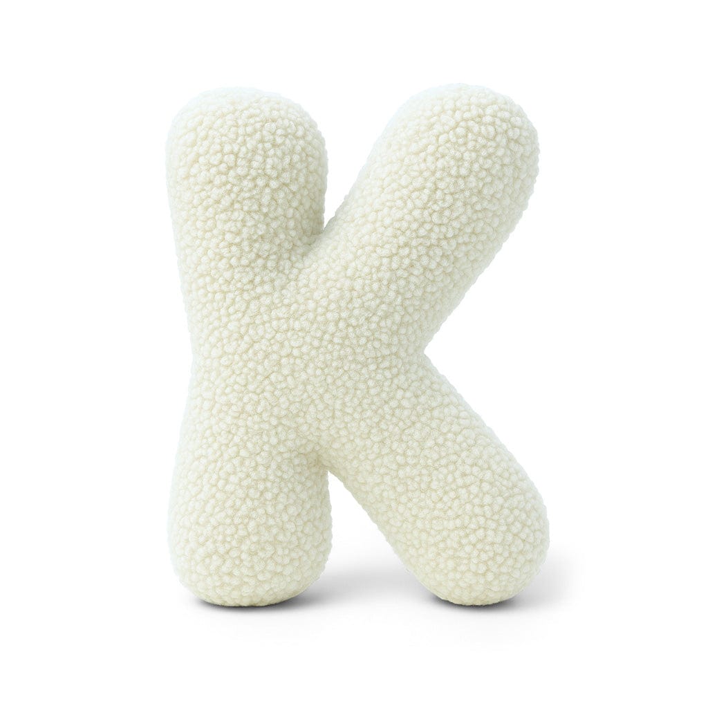 Meowbaby Poduszka Litera Alfabetu Kremowy | Bearly