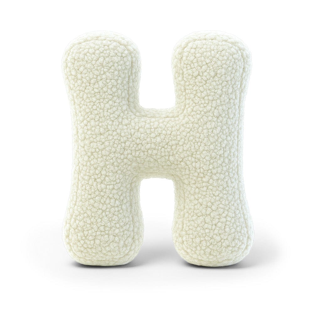 Meowbaby Poduszka Litera Alfabetu Kremowy | Bearly