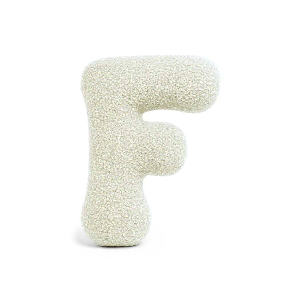 Meowbaby Poduszka Litera Alfabetu Kremowy | Bearly