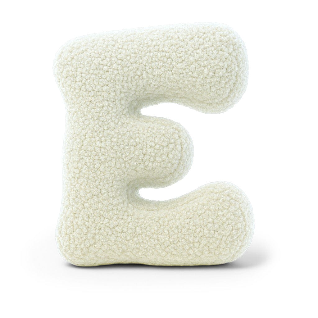 Meowbaby Poduszka Litera Alfabetu Kremowy | Bearly