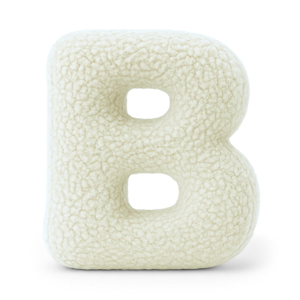 Meowbaby Poduszka Litera Alfabetu Kremowy | Bearly