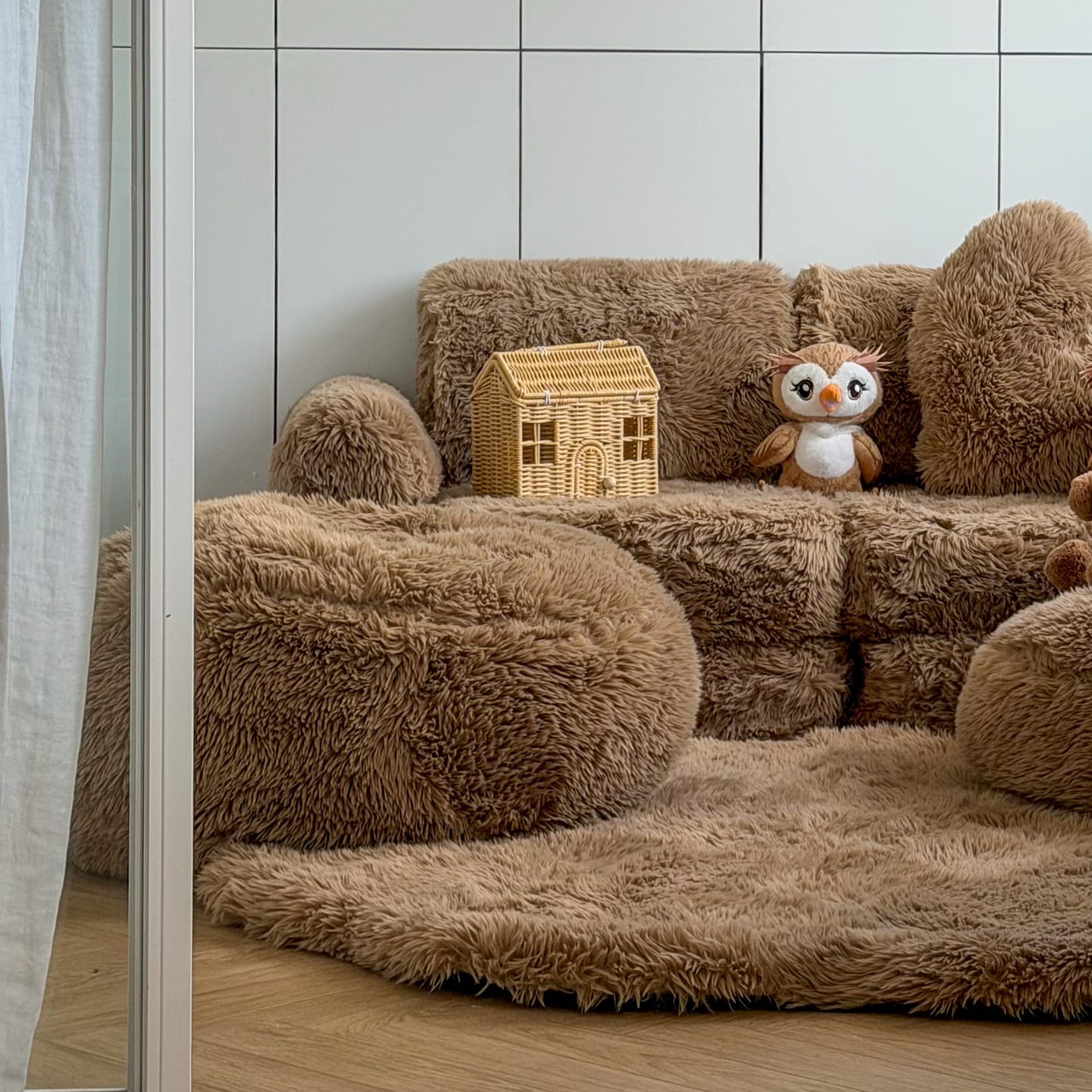 Meowbaby Pufa dla Dziecka - Okrągła | Mammoth