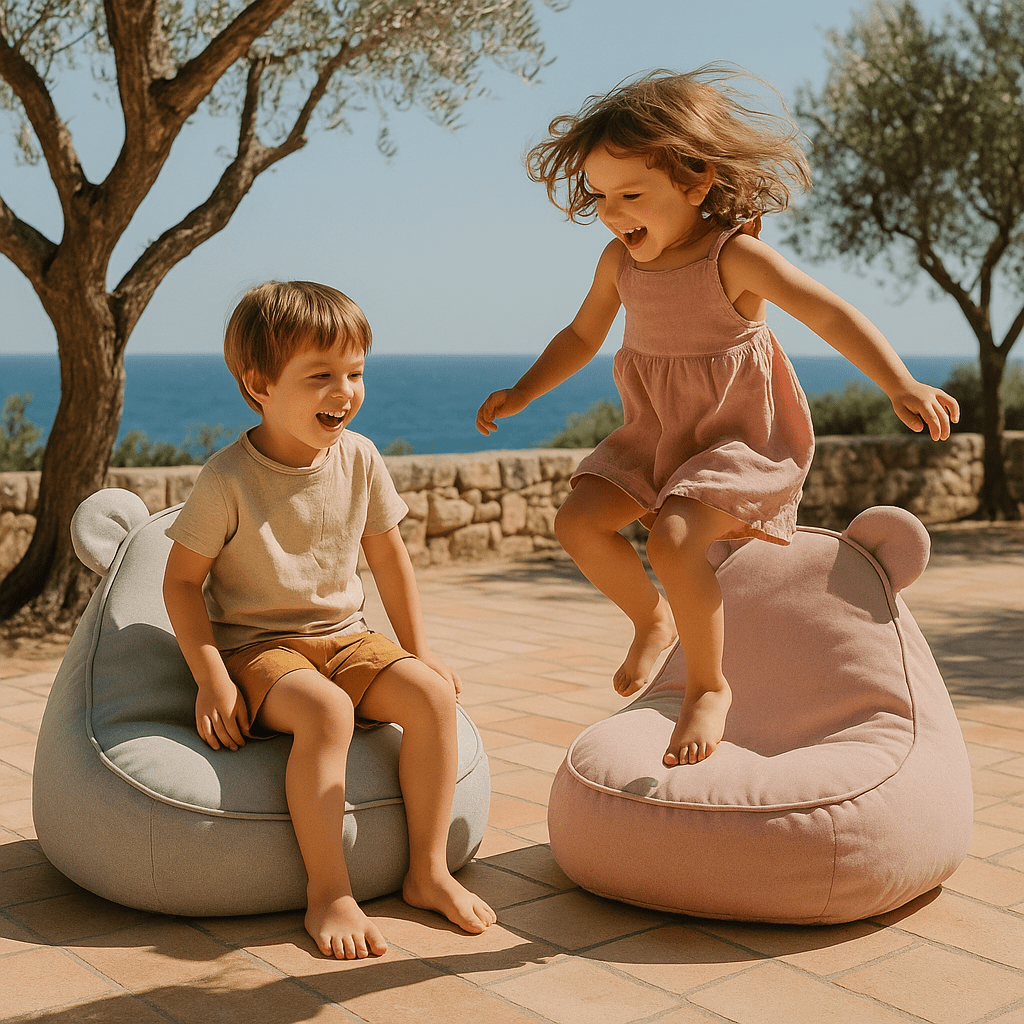 Meowbaby Pufa dla Dziecka – Sako Bag Teddy do Domu i Ogrodu | Outzy