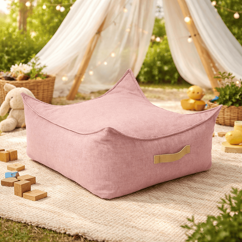 Meowbaby Pufa Kwadratowa dla Dziecka – Bean Bag do Domu i Ogrodu | Outzy