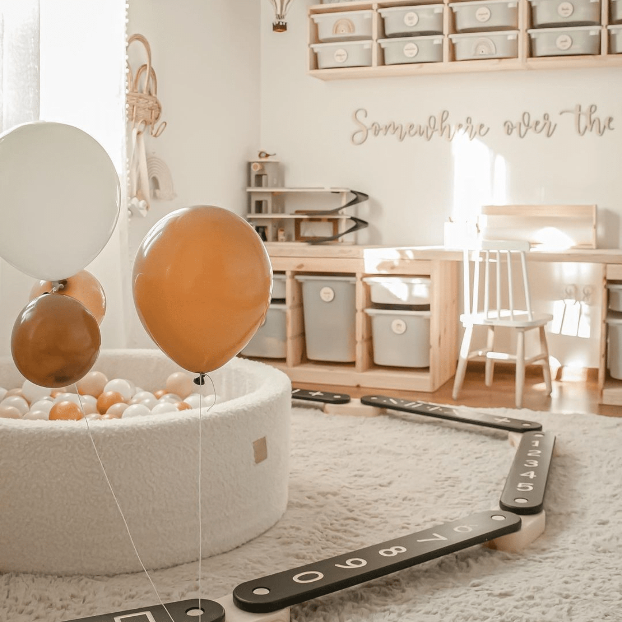 Meowbaby Ścieżka Sensoryczna dla Dziecka Montessori | Drewniana