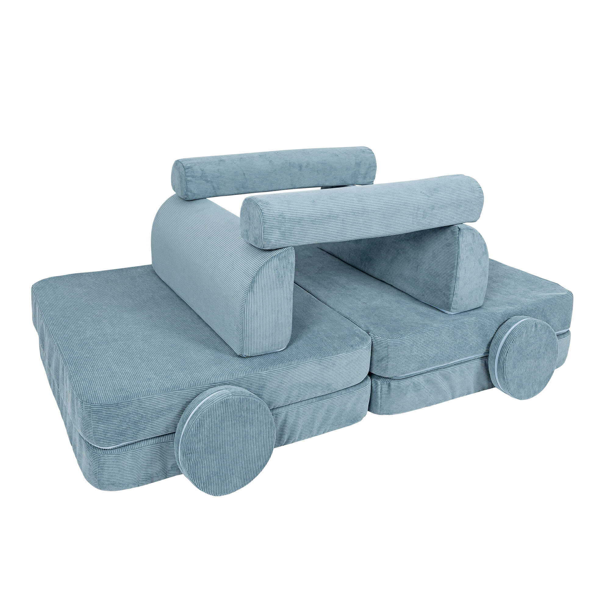 Meowbaby Slimcord Kids Play Sofa - Modular Play Couch | 8 Pieces