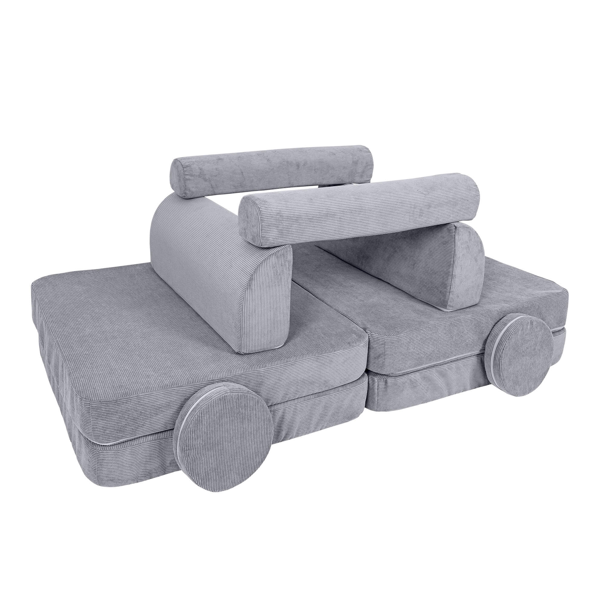 Meowbaby Slimcord Kids Play Sofa - Modular Play Couch | 8 Pieces