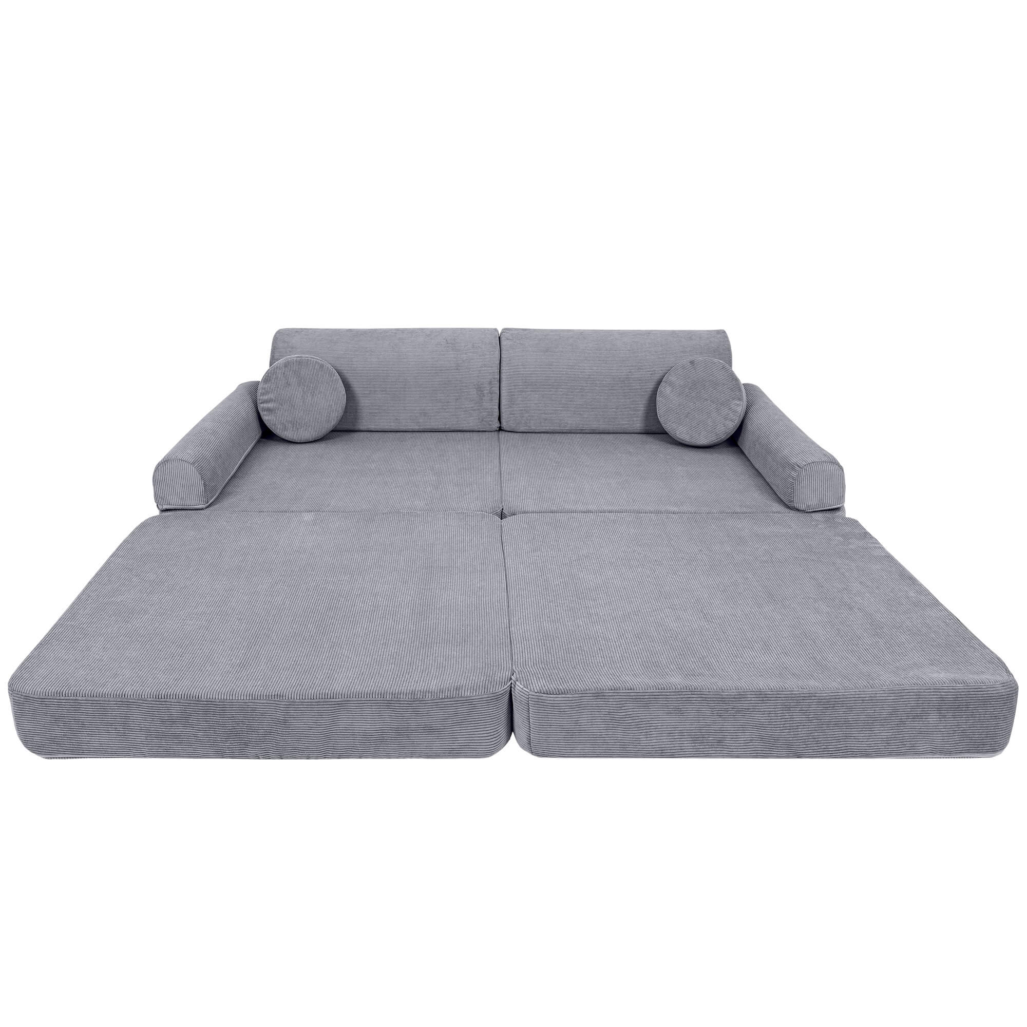 Meowbaby Slimcord Kids Play Sofa - Modular Play Couch | 8 Pieces