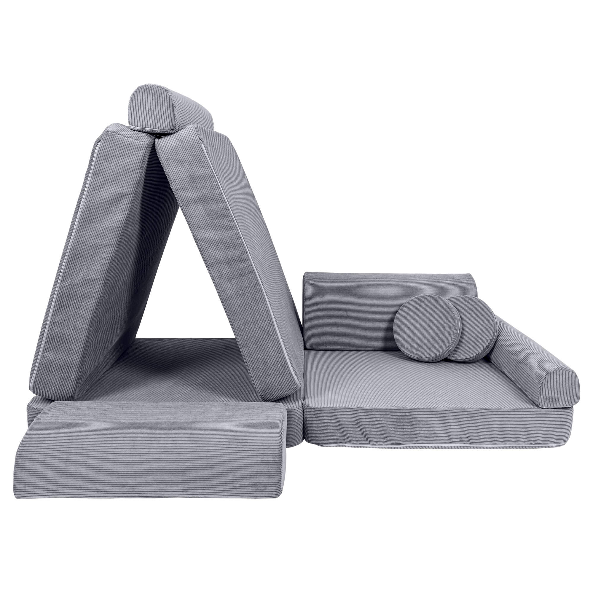 Meowbaby Slimcord Kids Play Sofa - Modular Play Couch | 8 Pieces