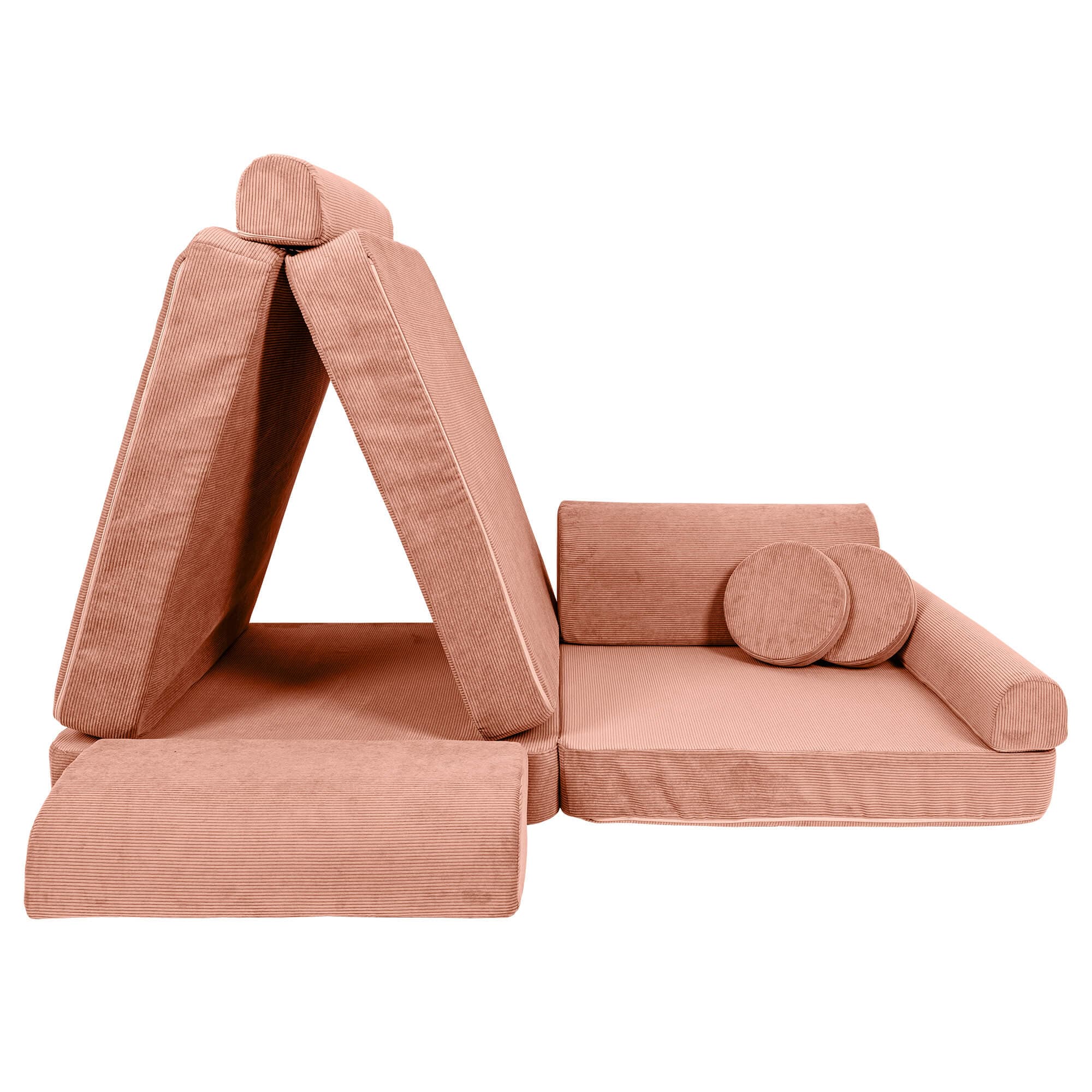 Meowbaby Slimcord Kids Play Sofa - Modular Play Couch | 8 Pieces
