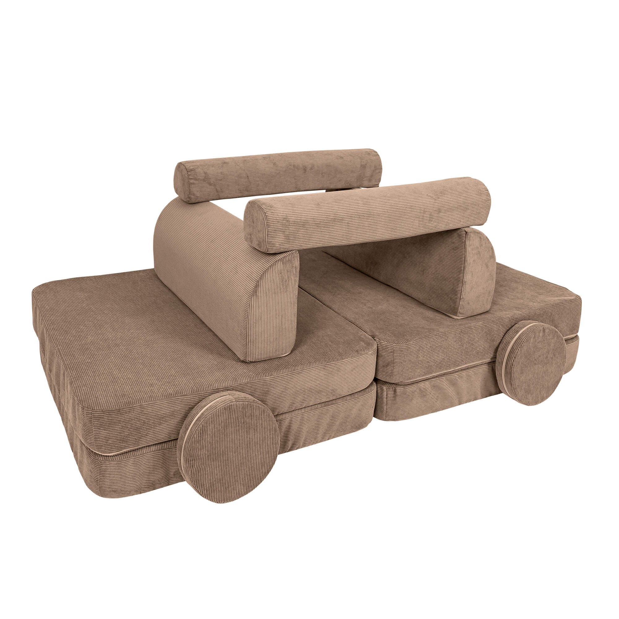 Meowbaby Slimcord Kids Play Sofa - Modular Play Couch | 8 Pieces
