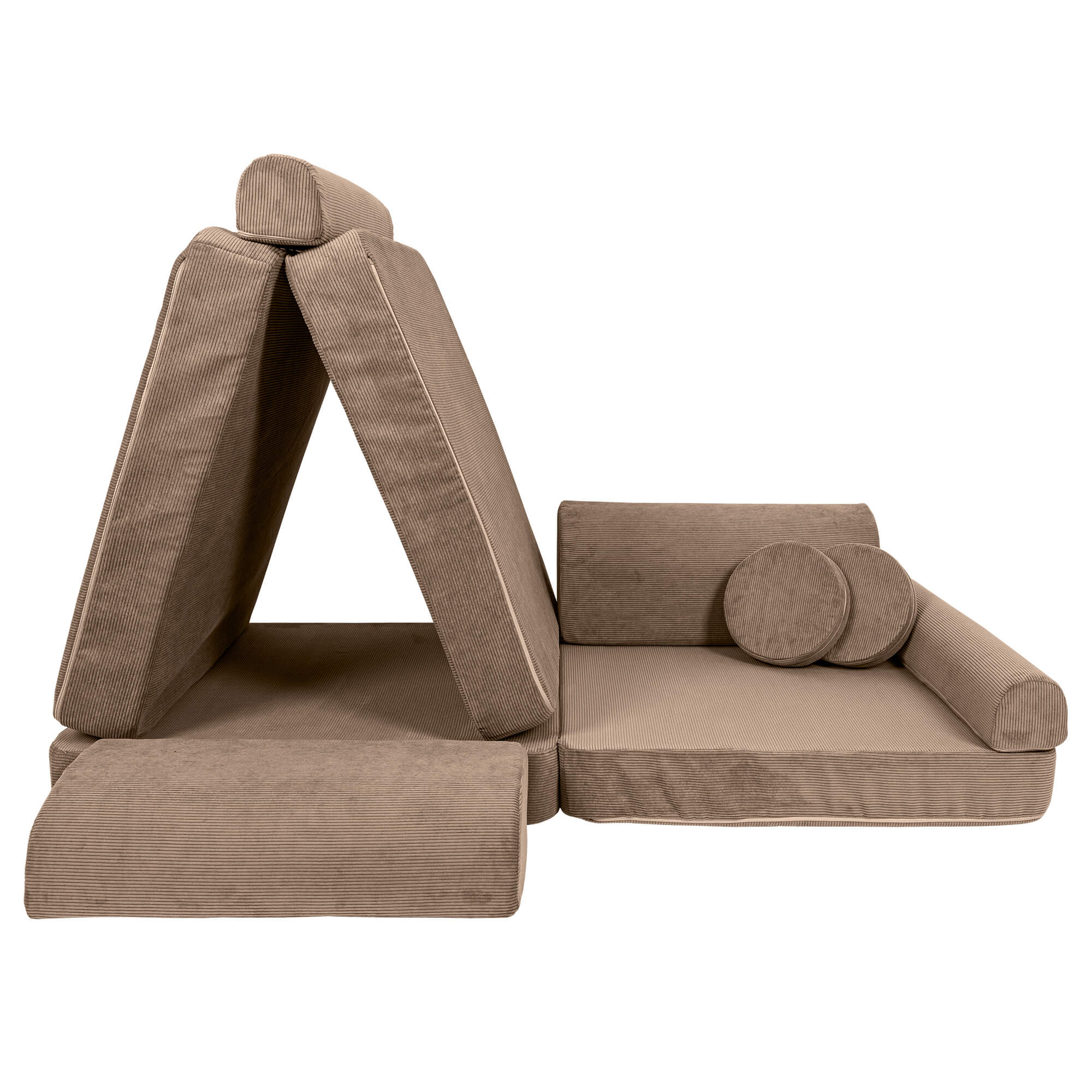 Meowbaby Slimcord Kids Play Sofa - Modular Play Couch | 8 Pieces