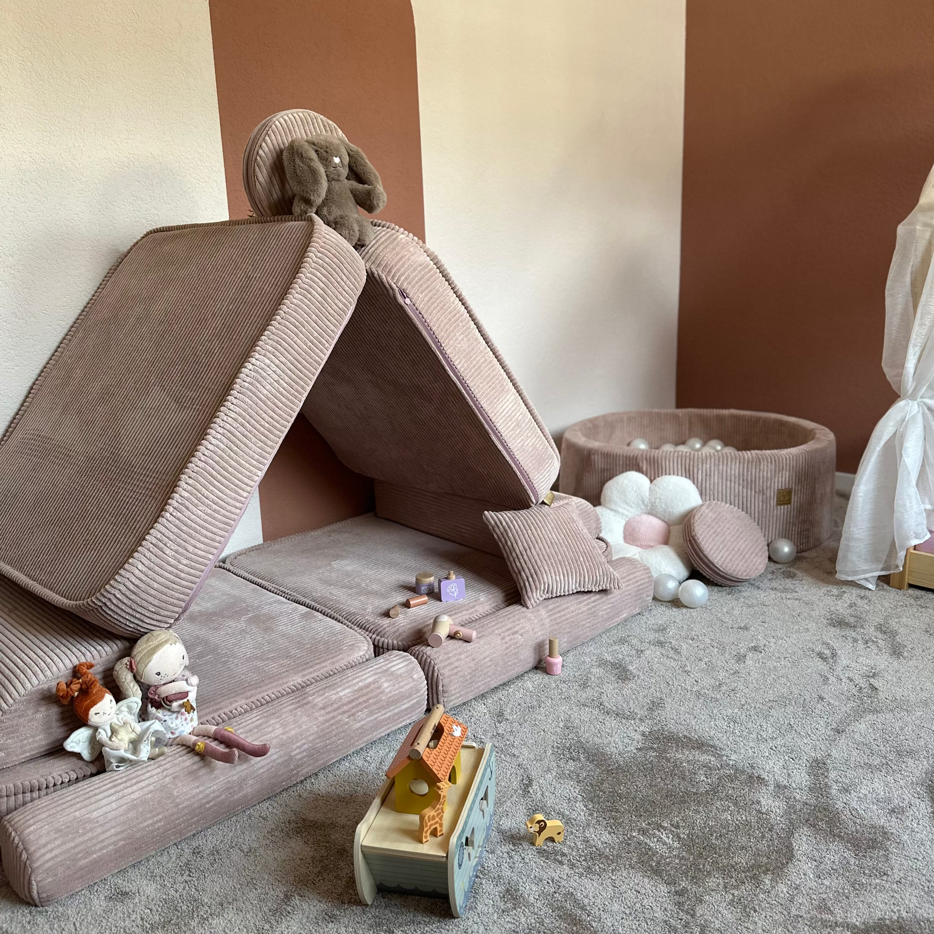 Meowbaby Sofa Modułowa dla Dziecka – 10 Elementów | Aesthetic