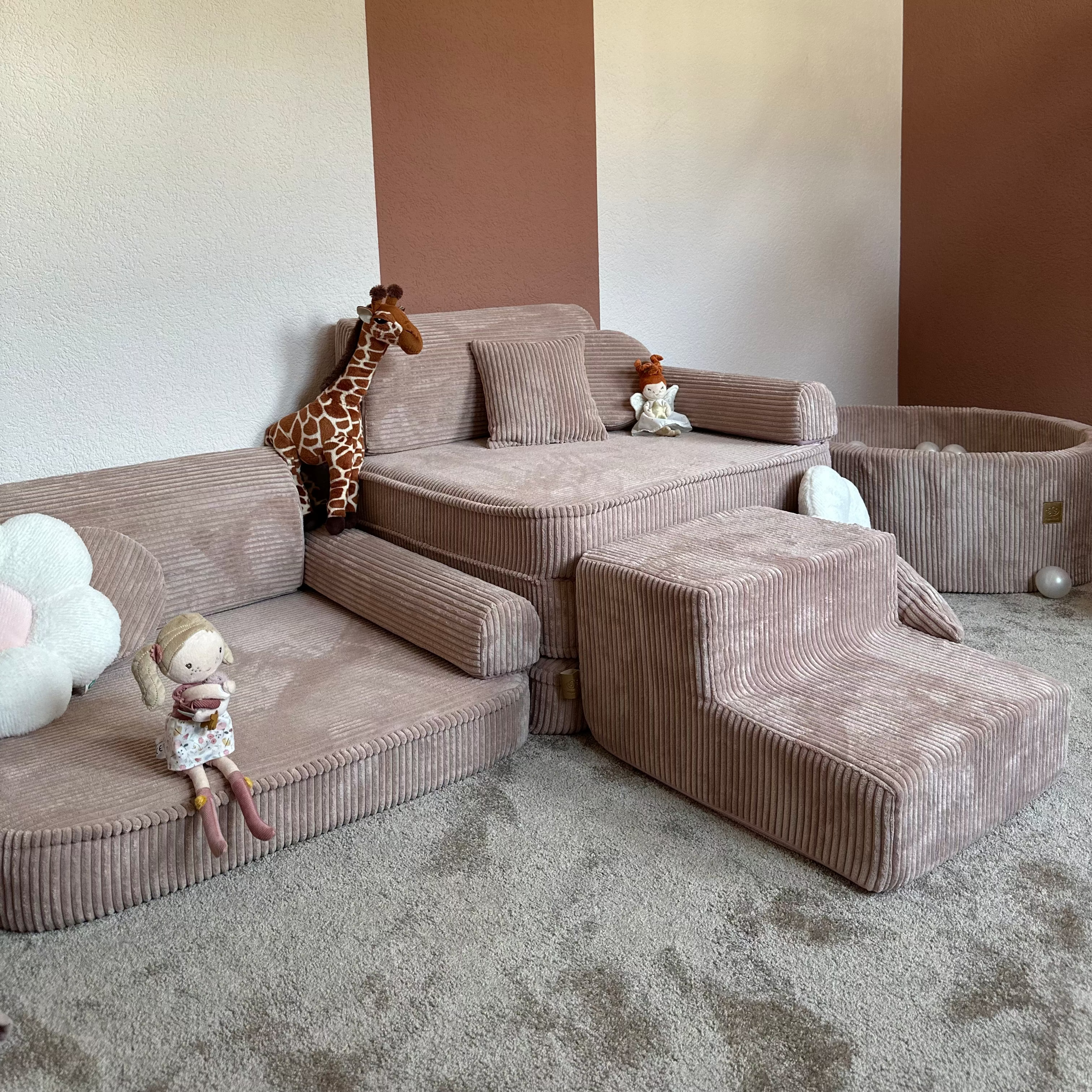 Meowbaby Sofa Modułowa dla Dziecka – 10 Elementów | Aesthetic