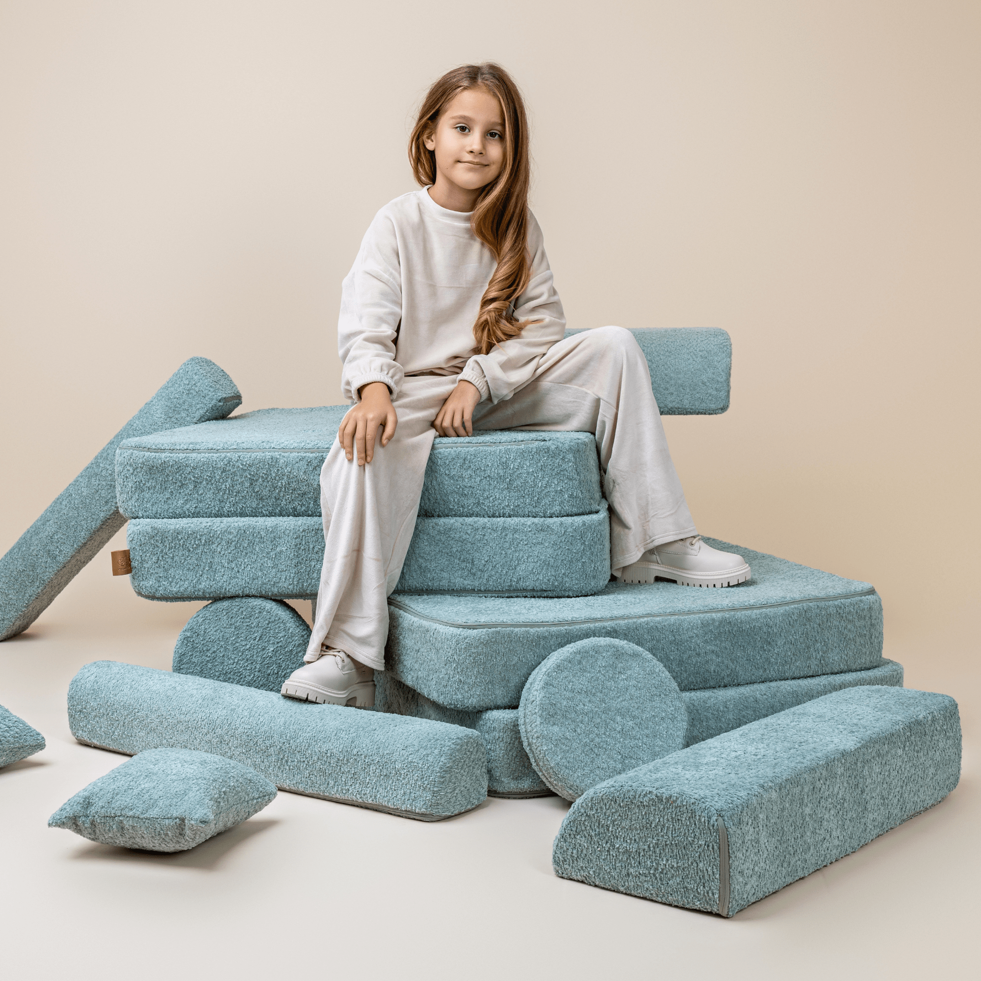 Meowbaby Sofa Modułowa dla Dziecka – 8 Elementów | Boucle