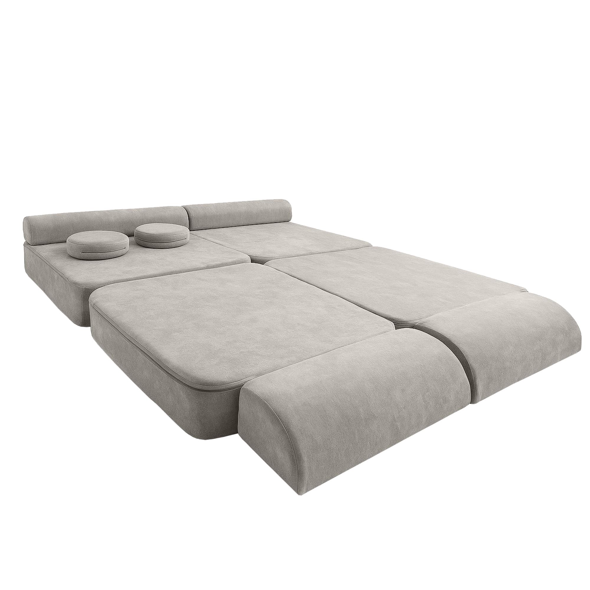 Meowbaby Sofa Modułowa dla Dziecka – 8 Elementów | Mellow | 160cm