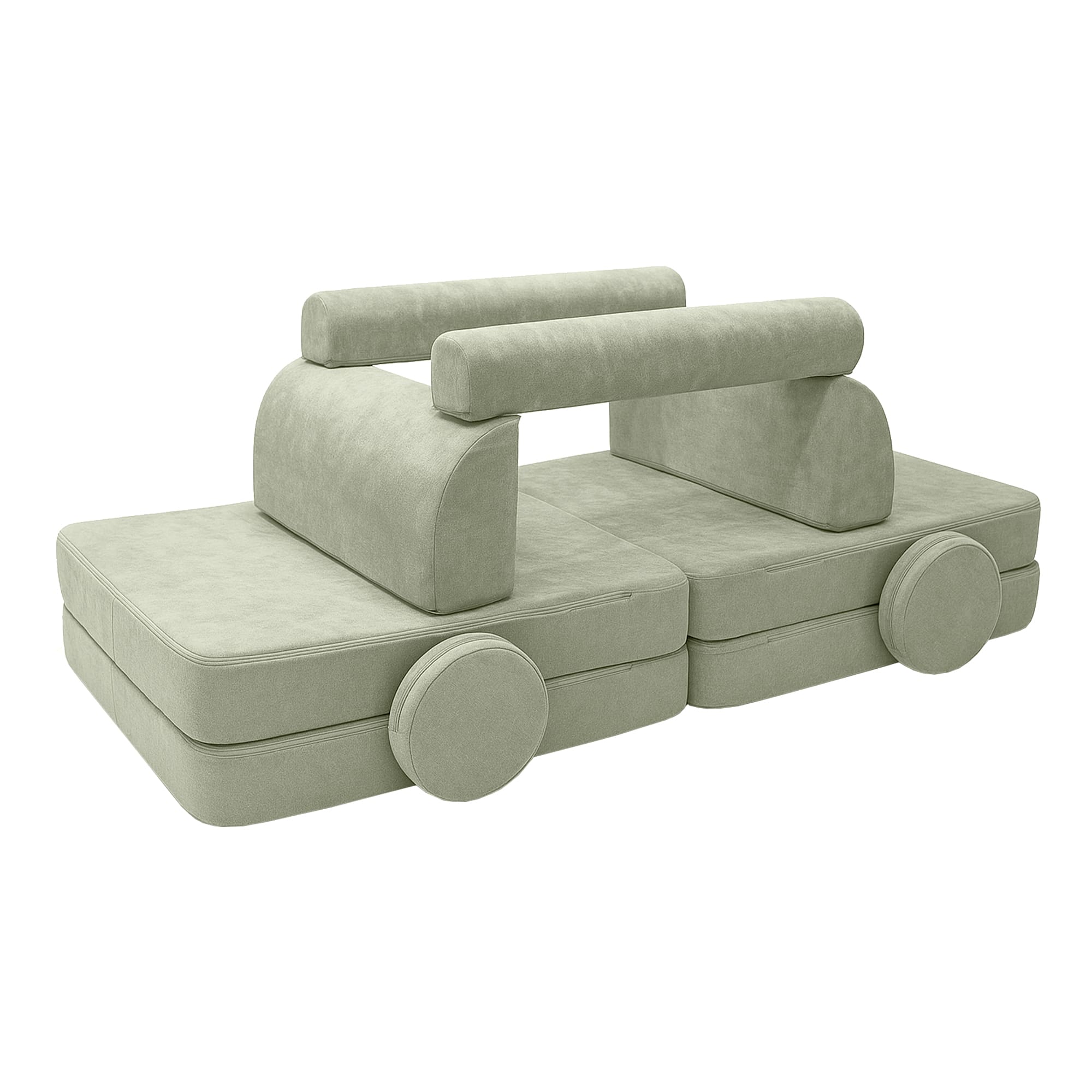 Meowbaby Sofa Modułowa dla Dziecka – 8 Elementów | Mellow | 160cm