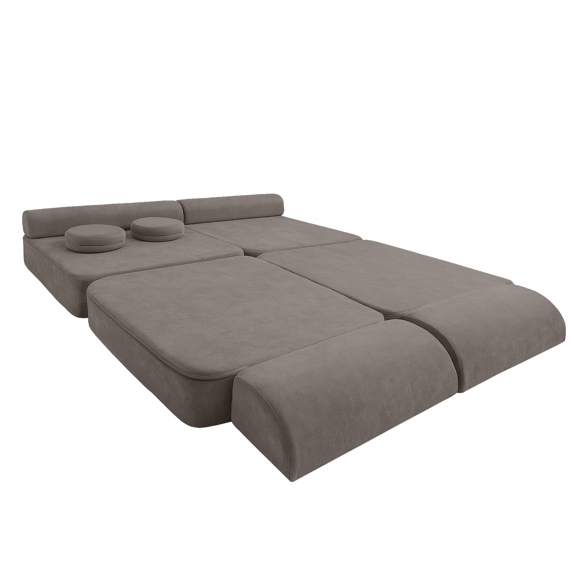 Meowbaby Sofa Modułowa dla Dziecka – 8 Elementów | Mellow | 160cm