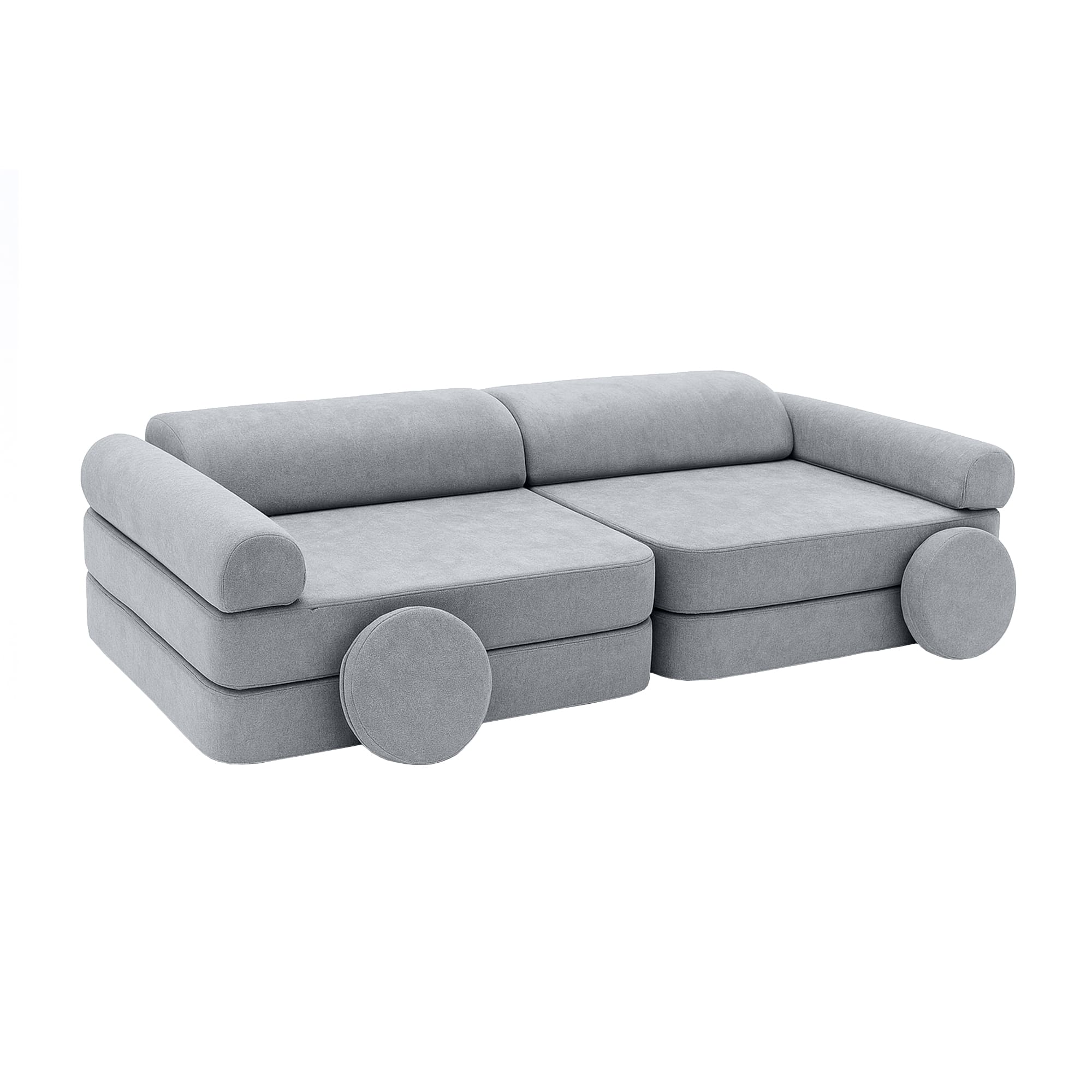 Meowbaby Sofa Modułowa dla Dziecka – 8 Elementów | Mellow | 160cm