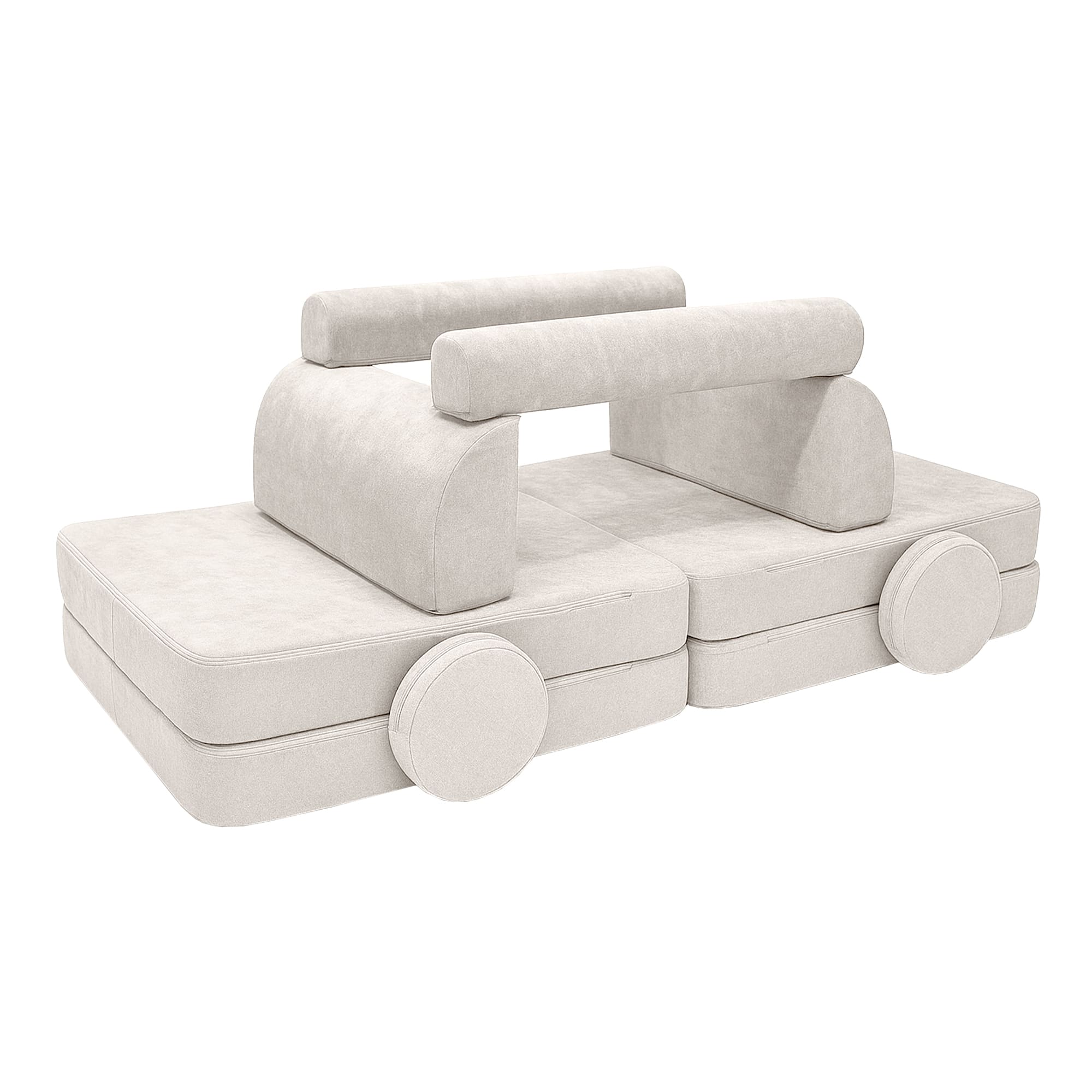 Meowbaby Sofa Modułowa dla Dziecka – 8 Elementów | Mellow | 160cm