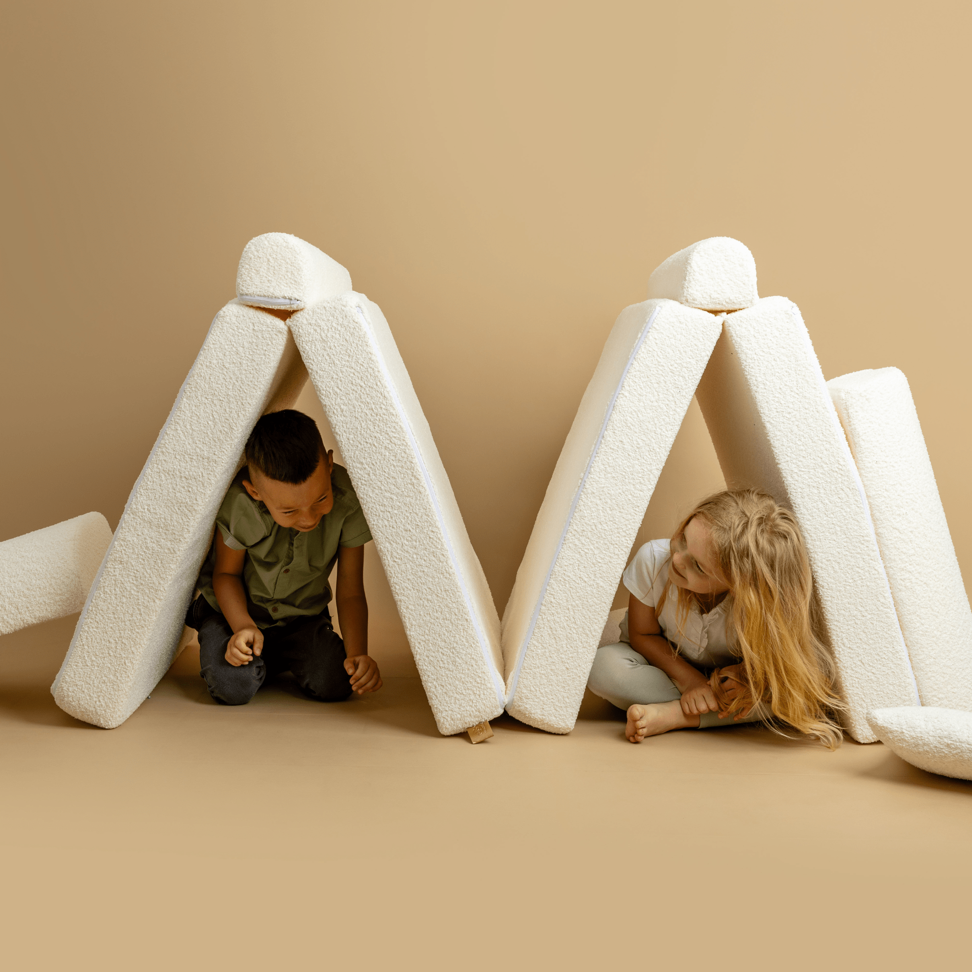 Meowbaby Sofa Modułowa dla Dziecka Basic - 4 Elementy | Boucle