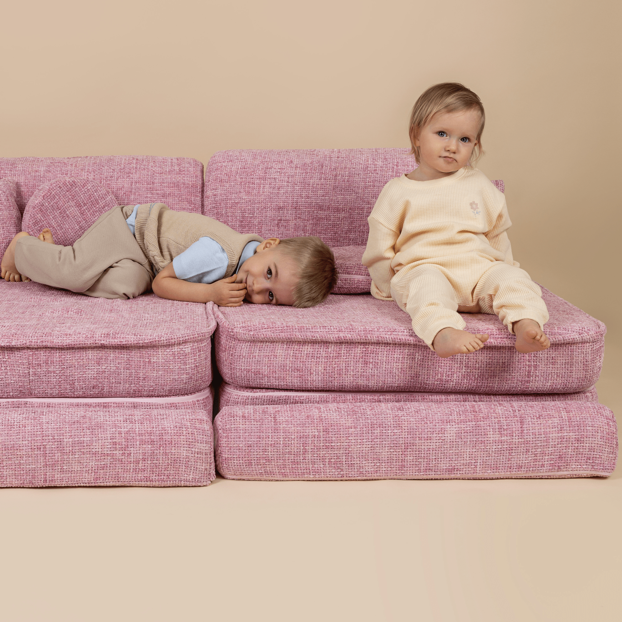 Meowbaby Sofa Modułowa dla Dziecka Basic - 4 Elementy | Tangle