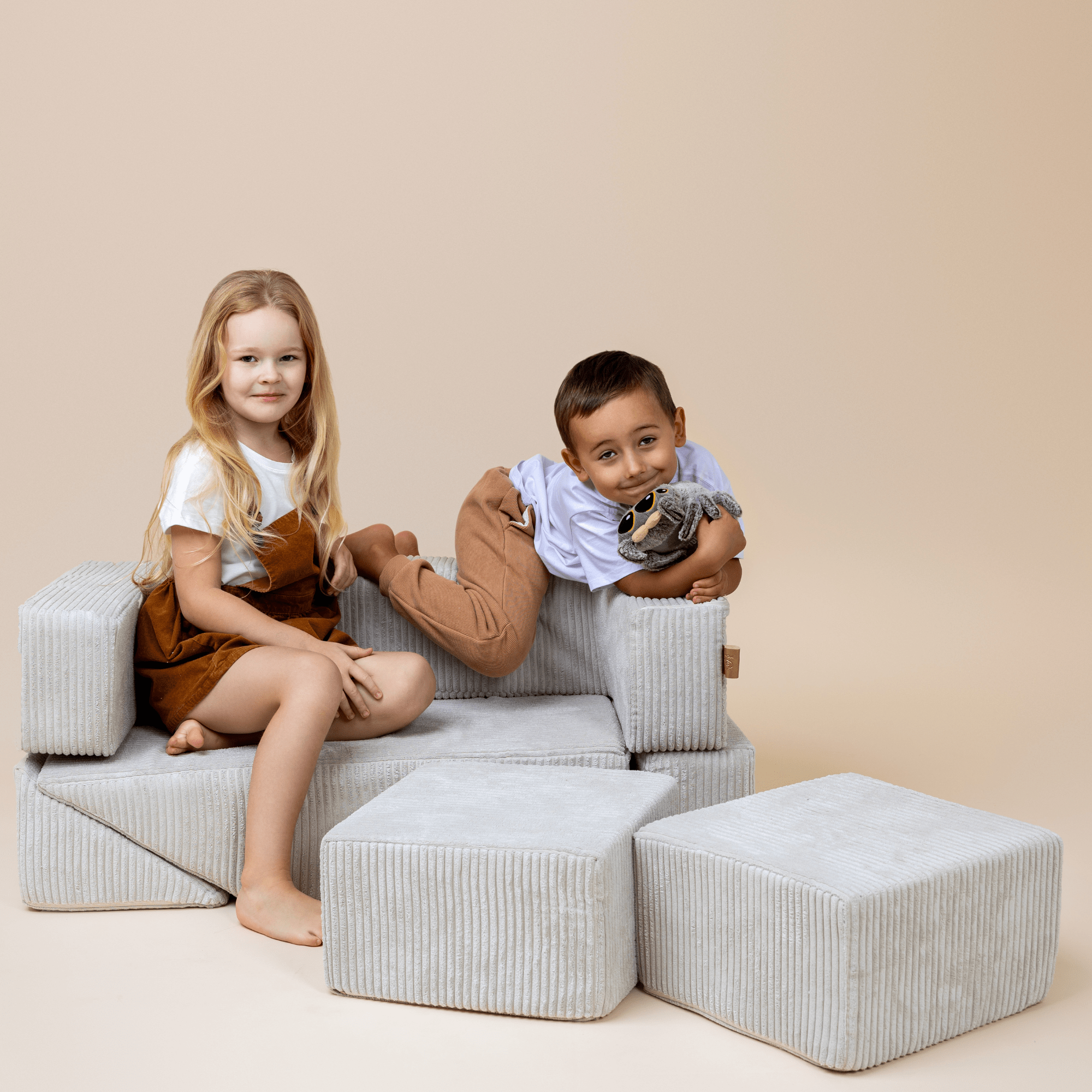 Meowbaby Sofa Modułowa dla Dziecka Bricks – 6 Elementów | Aesthetic