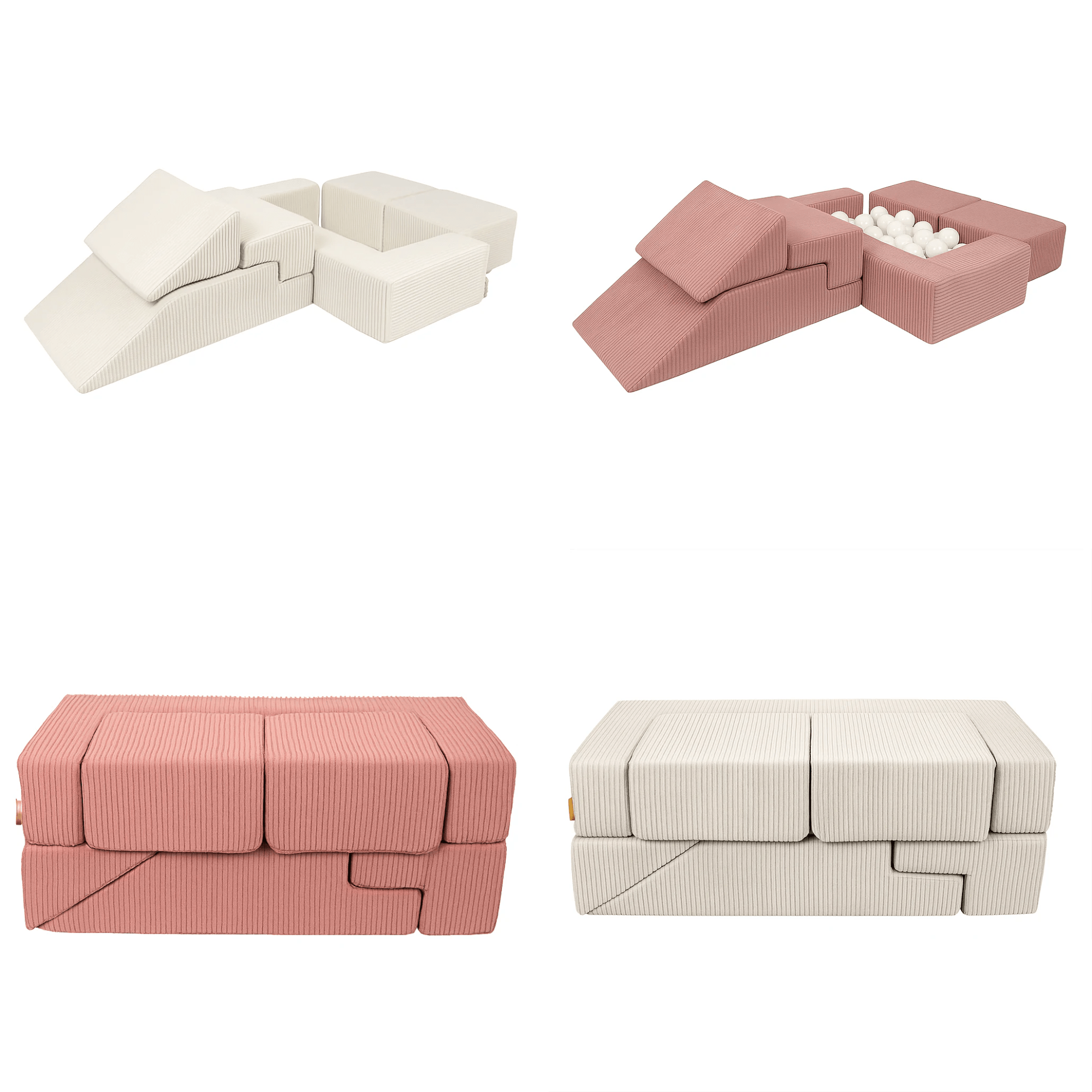 Meowbaby Sofa Modułowa dla Dziecka Bricks – 6 Elementów | Aesthetic