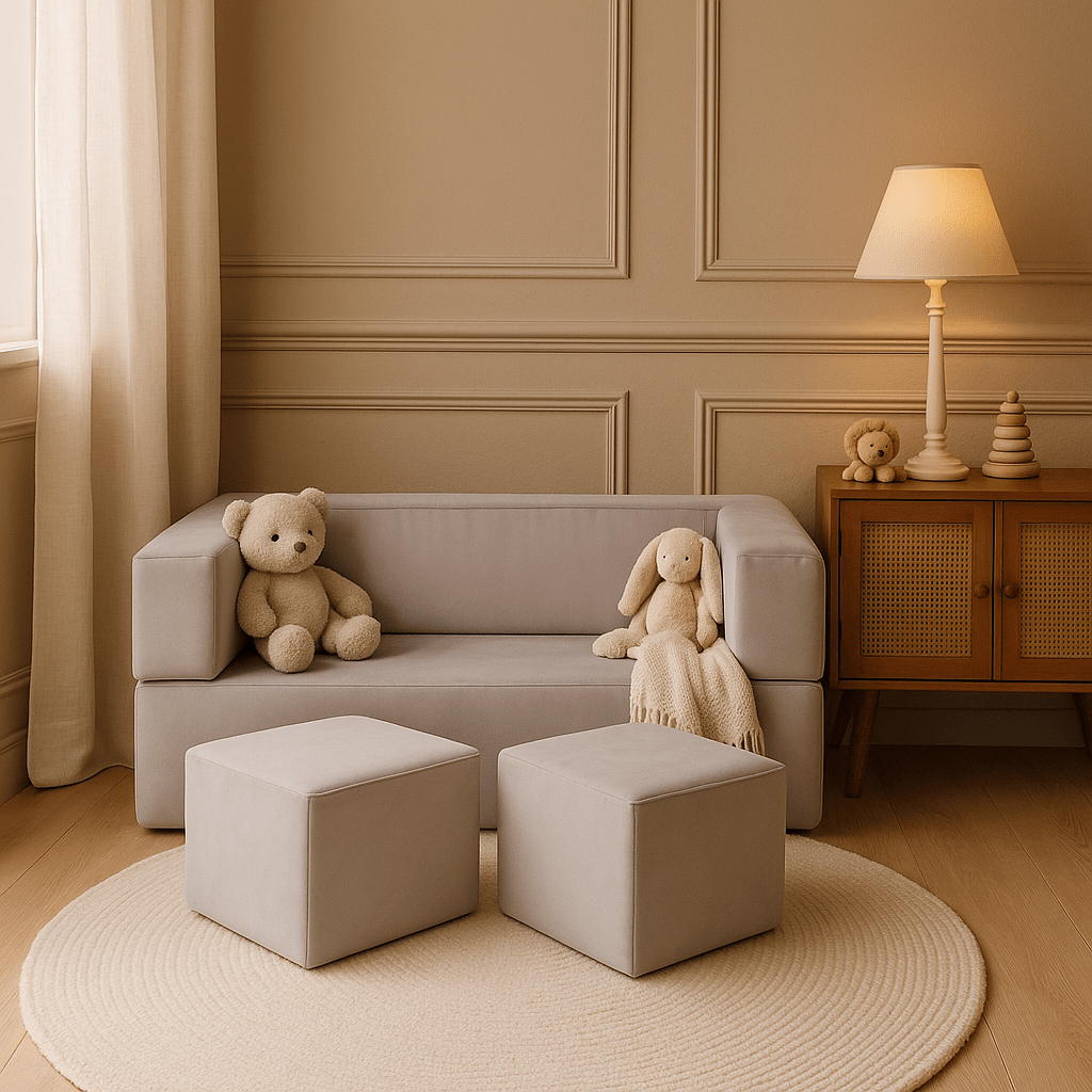 Meowbaby Sofa Modułowa dla Dziecka Cube - 4 Elementy | Velvet