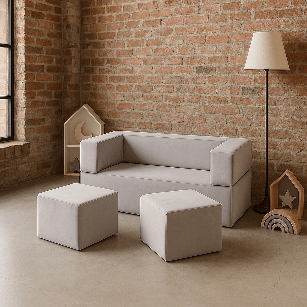 Meowbaby Sofa Modułowa dla Dziecka Cube - 4 Elementy | Velvet