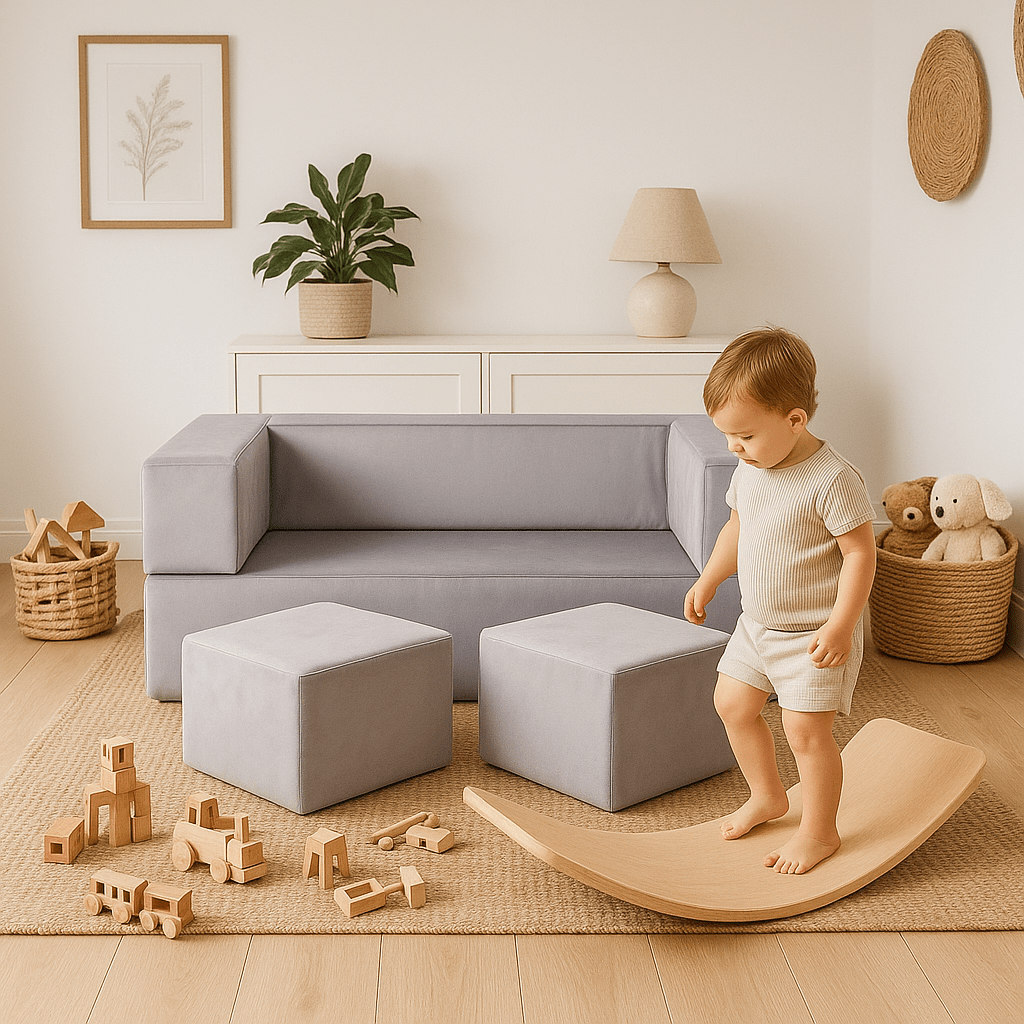 Meowbaby Sofa Modułowa dla Dziecka Cube - 4 Elementy | Velvet