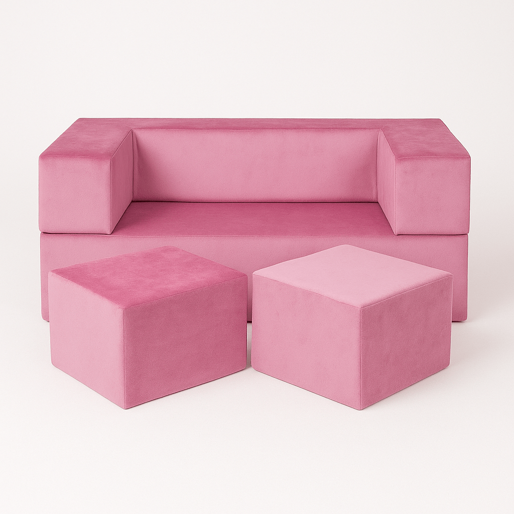 Meowbaby Sofa Modułowa dla Dziecka Cube - 4 Elementy | Velvet