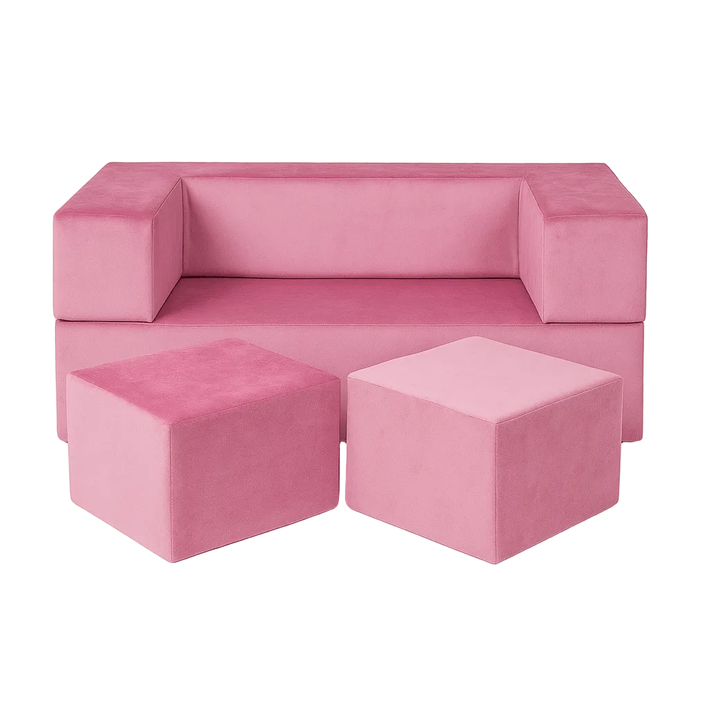 Meowbaby Sofa Modułowa dla Dziecka Cube - 4 Elementy | Velvet