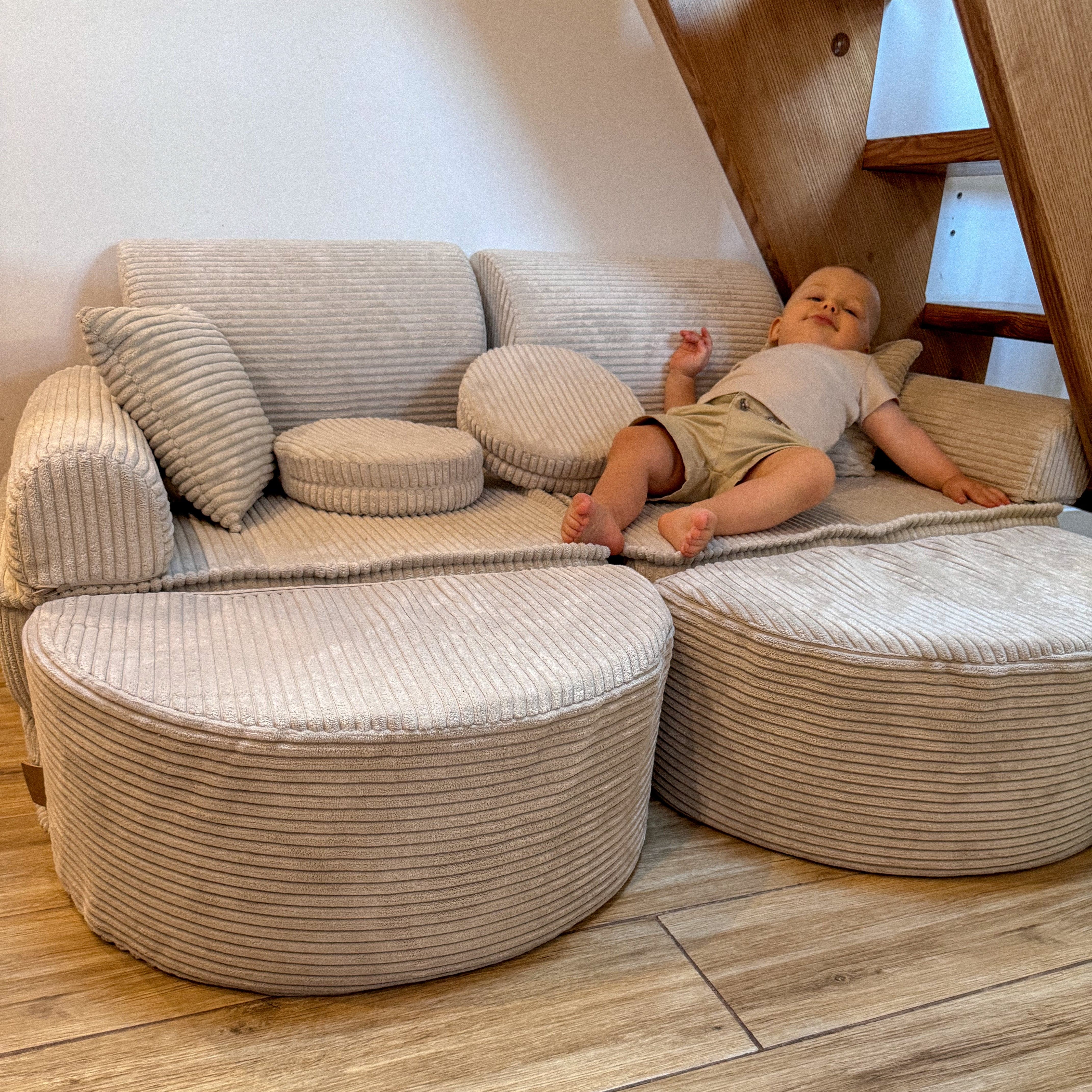 Meowbaby Sofa Modułowa dla Dziecka Max - 12 Elementów | Aesthetic