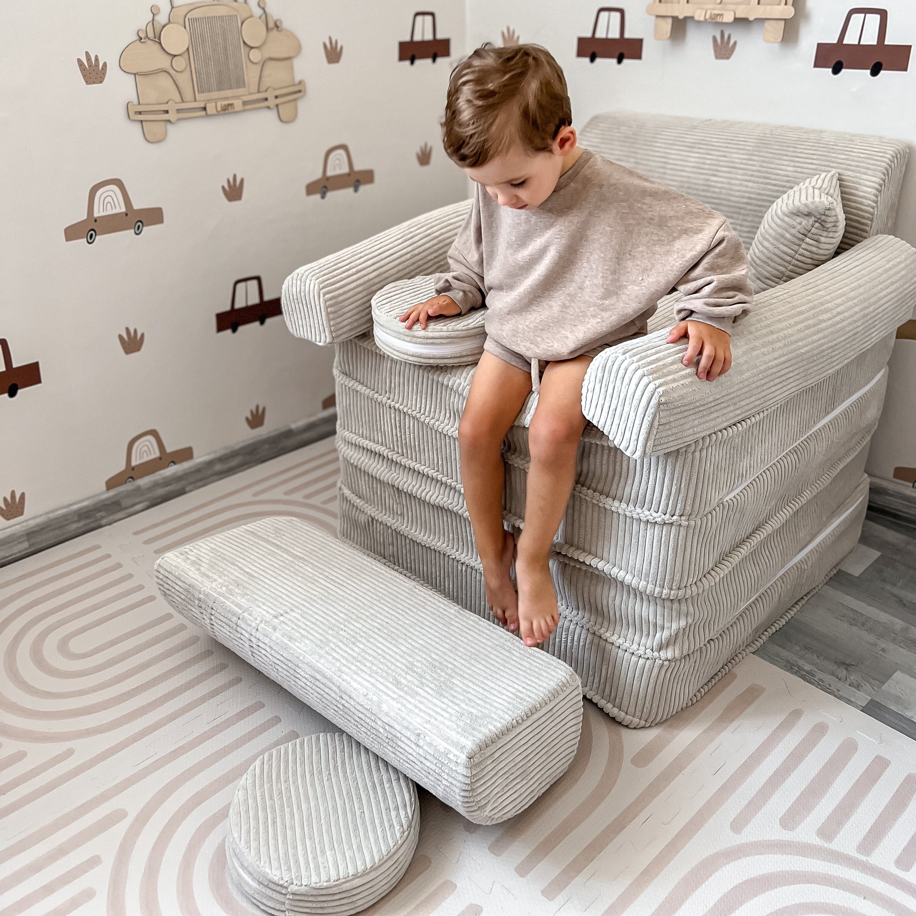 Meowbaby Sofa Modułowa dla Dziecka Plus - 10 Elementów | Aesthetic