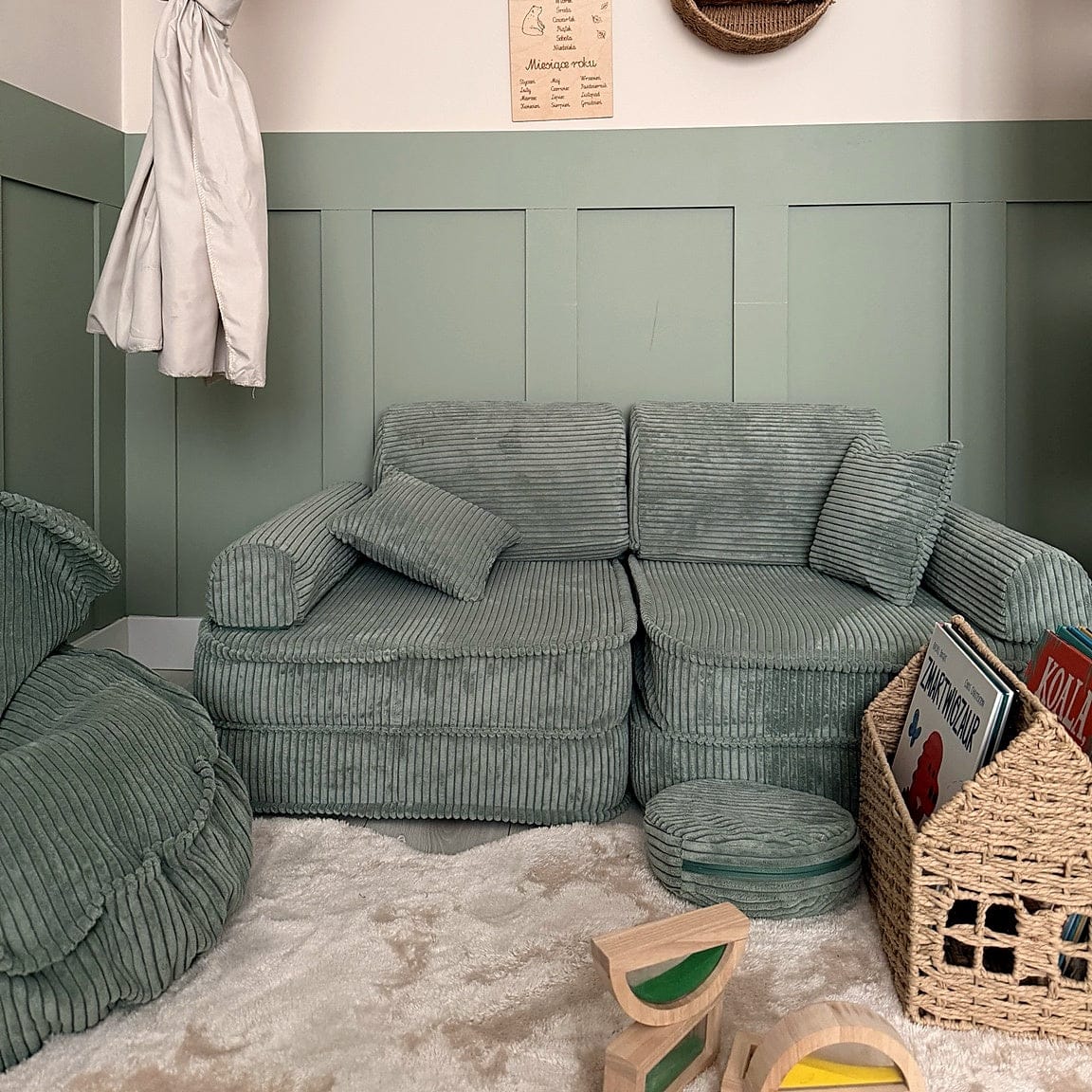 Meowbaby Sofa Modułowa dla Dziecka Plus - 10 Elementów | Aesthetic