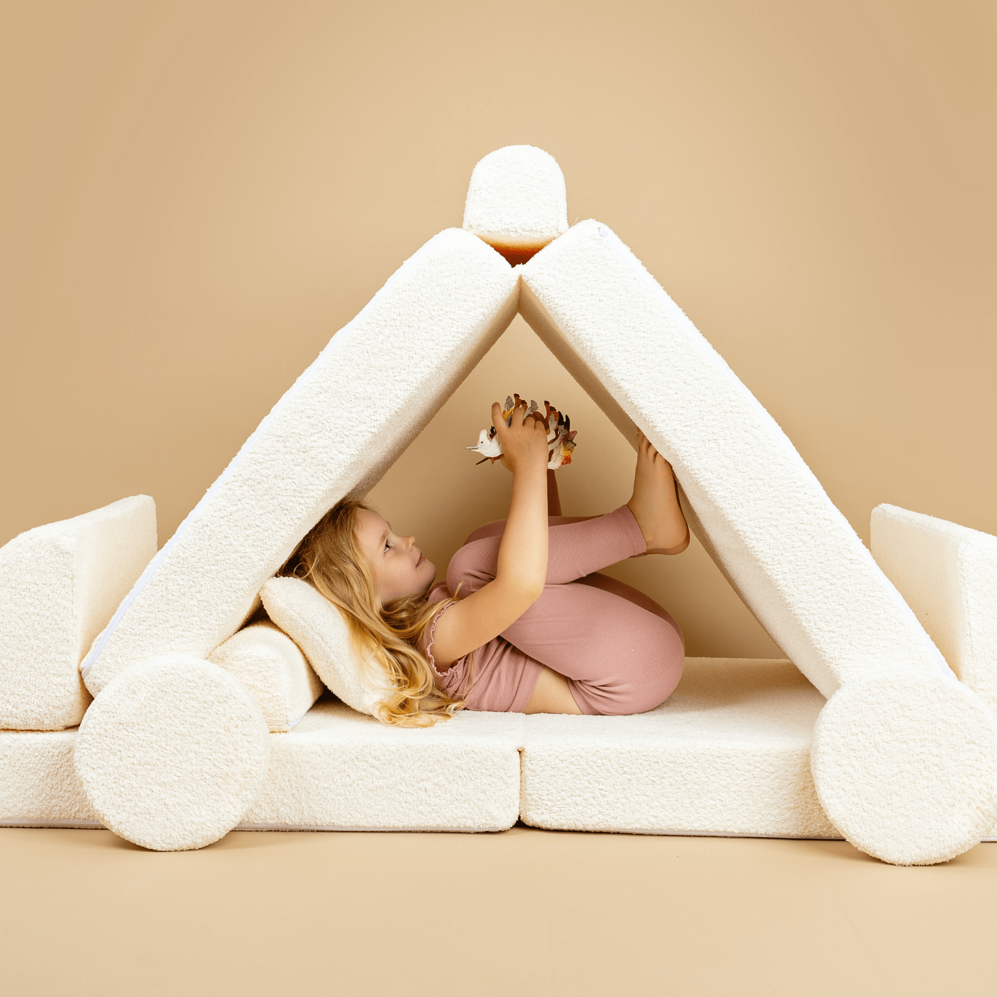 Meowbaby Sofa Modułowa dla Dziecka Plus - 10 Elementów | Boucle