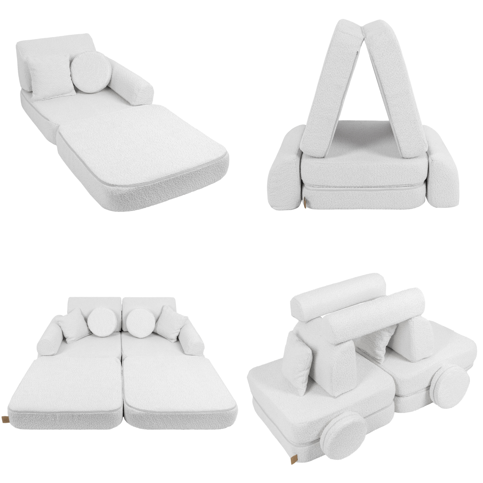 Meowbaby Sofa Modułowa dla Dziecka Plus - 10 Elementów | Boucle