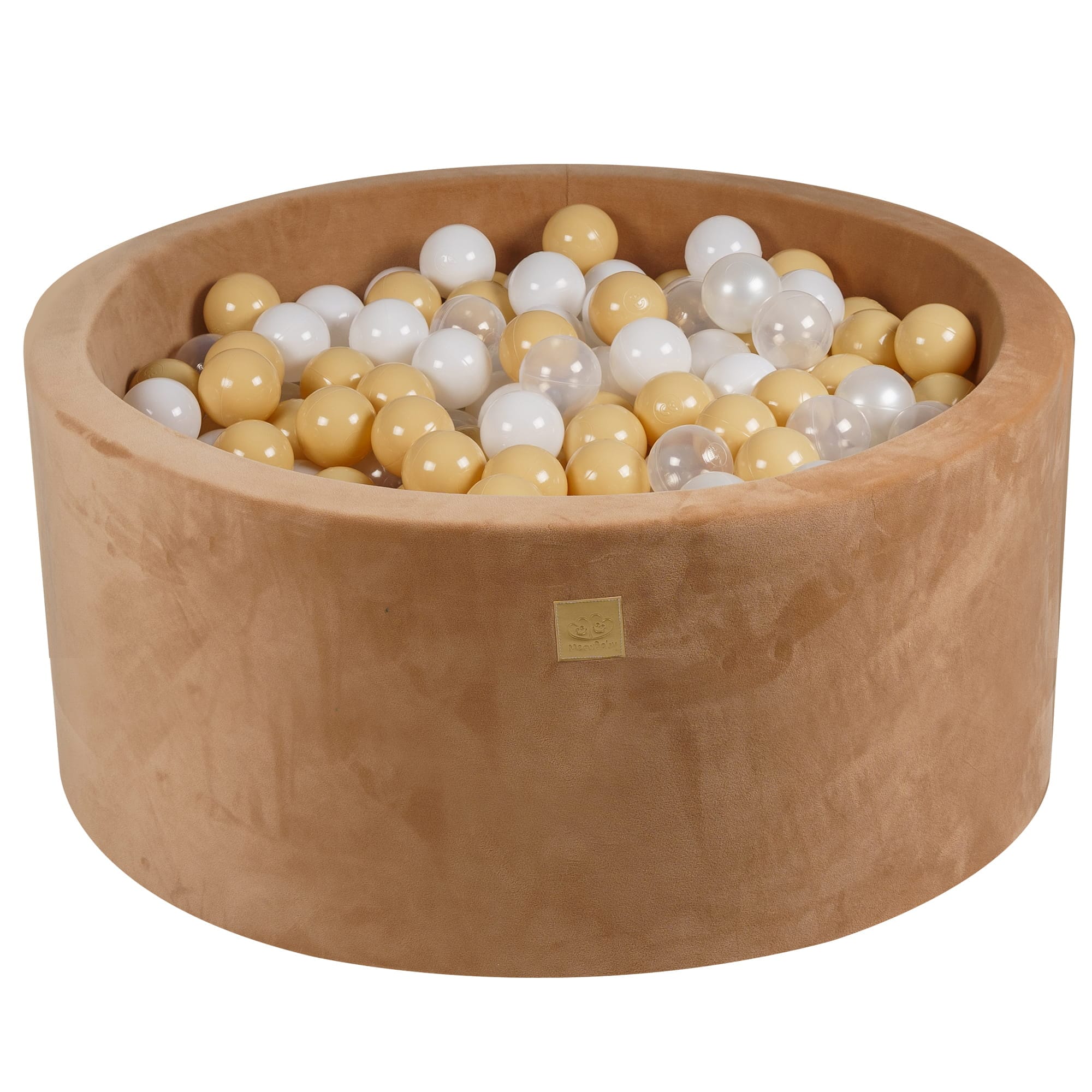Meowbaby Supersoft Foam Baby Ball Pit Caramel