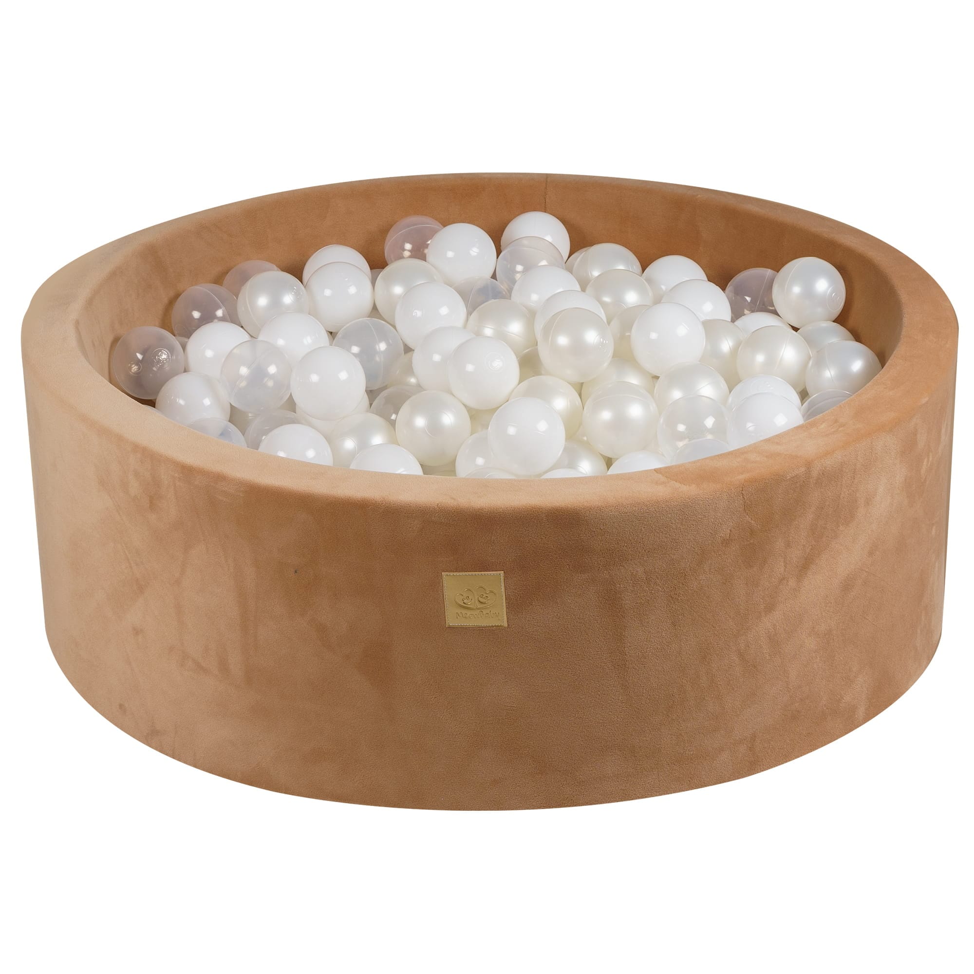 Meowbaby Supersoft Foam Baby Ball Pit Caramel